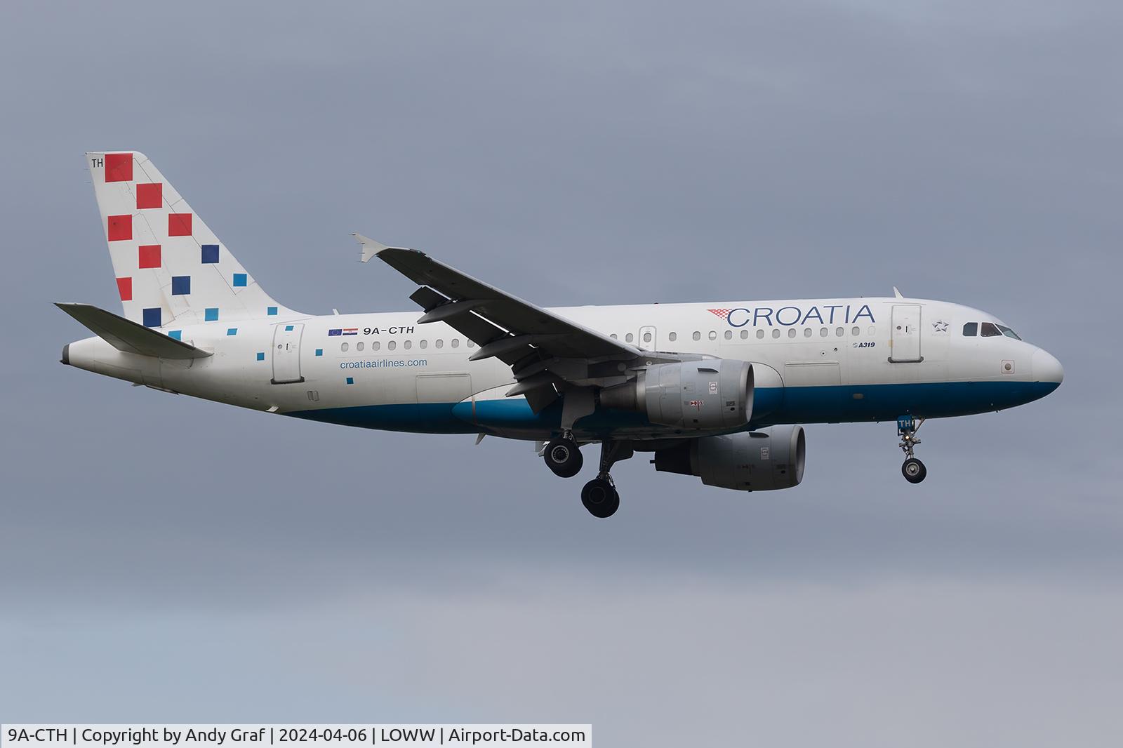 9A-CTH, 1998 Airbus A319-112 C/N 833, Croatia Airways A319