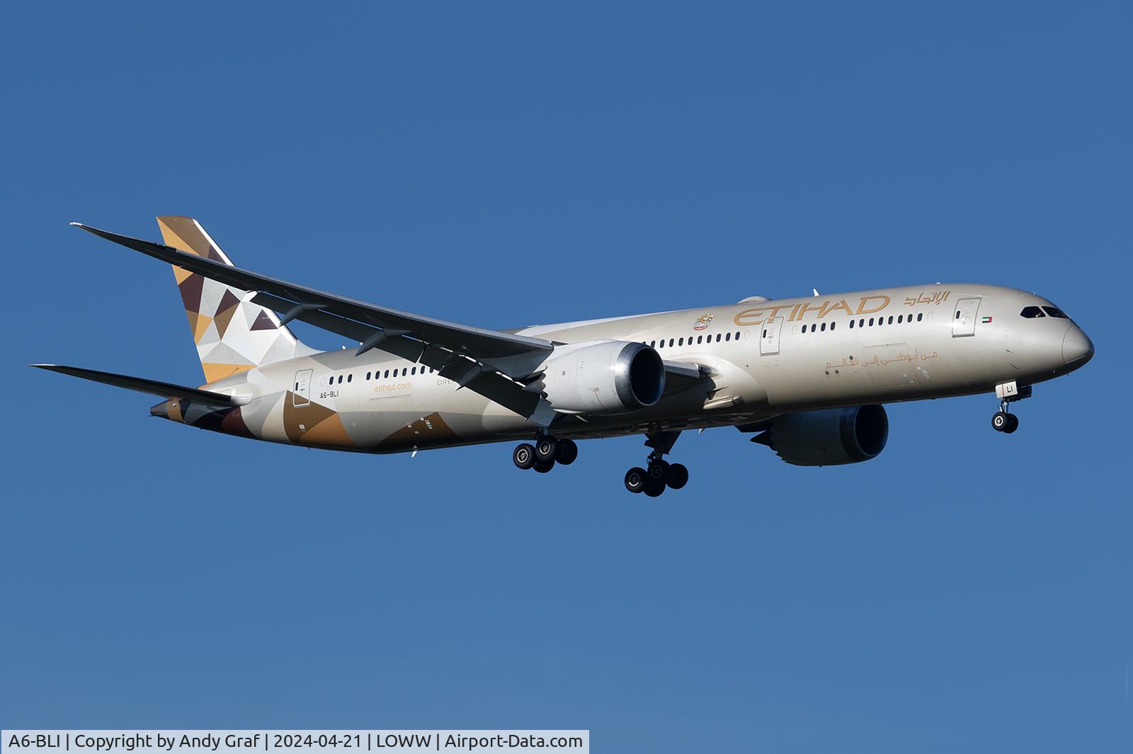 A6-BLI, 2016 Boeing 787-9 Dreamliner Dreamliner C/N 39655, Ethiad 787-9