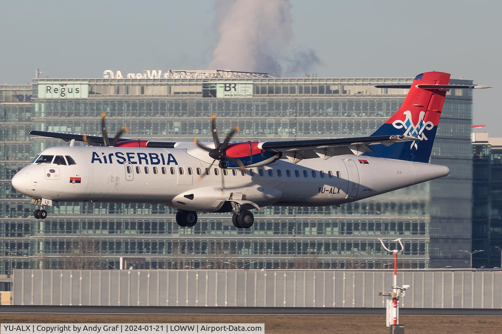 YU-ALX, 2017 Aérospatiale ATR 72-212A C/N 1466, Air Serbia ATR72-600