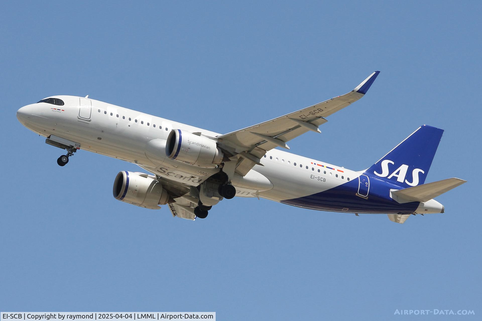 EI-SCB, 2023 Airbus A320-251N C/N 11650, Airbus A320Neo reg EI-SCB of Scandinavian Airline System on departure from RW31 Malta.