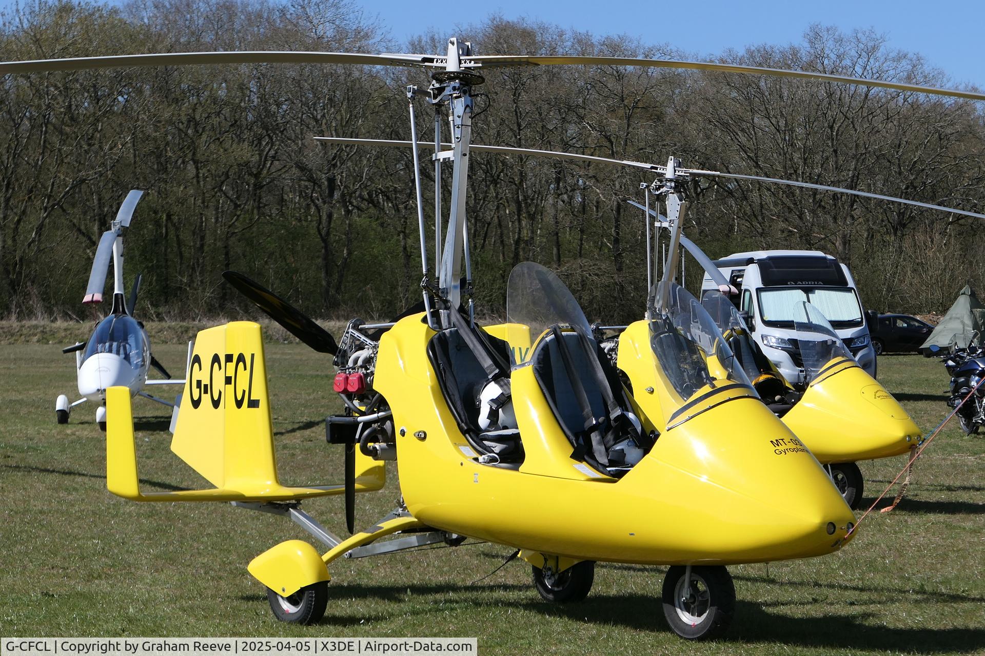 G-CFCL, 2008 Rotorsport UK MT-03 C/N RSUK/MT-03/043, Parked at Deenethorpe.