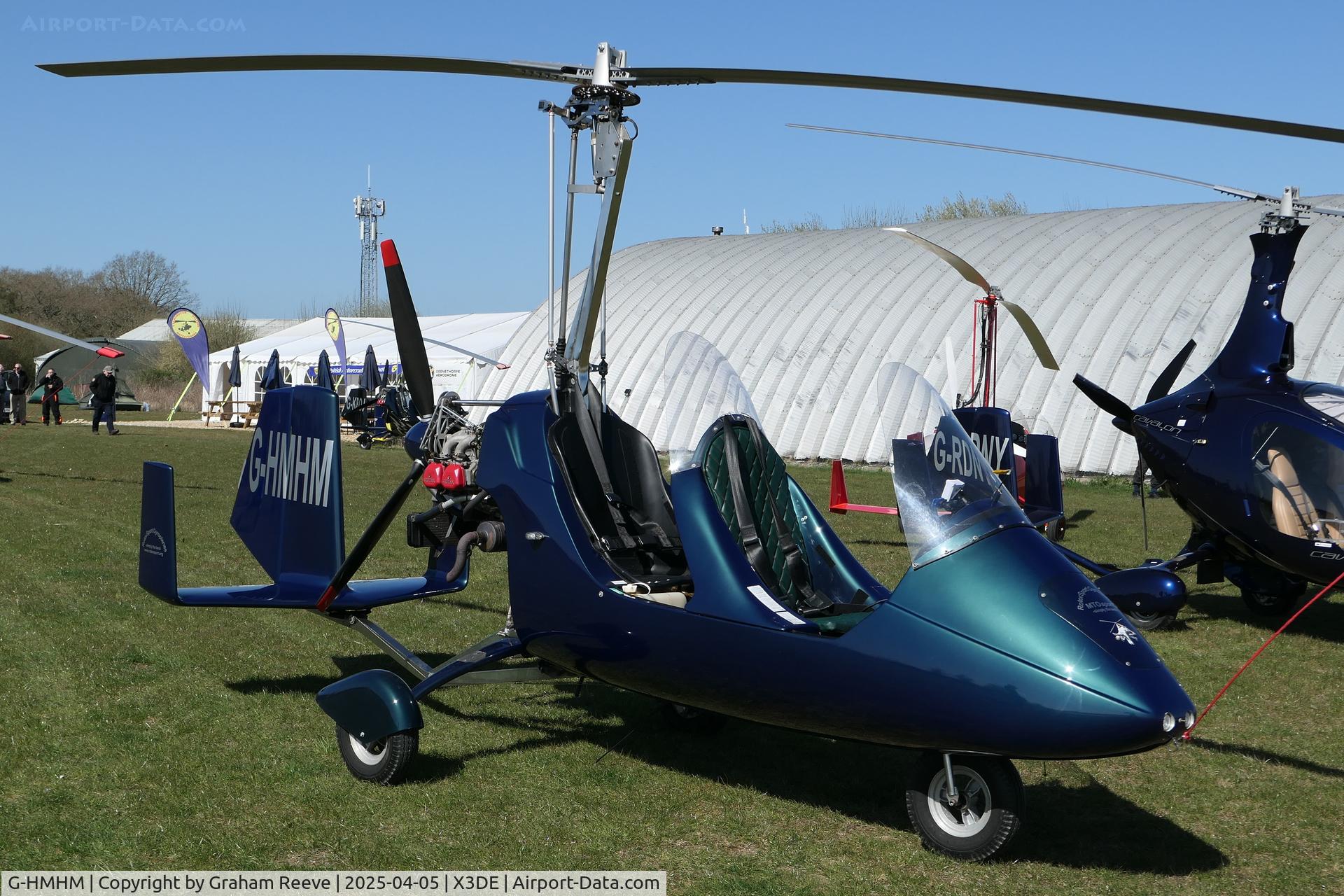 G-HMHM, 2009 Rotorsport Uk MTOsport C/N RSUK/MTOS/004, Parked at Deenethorpe.