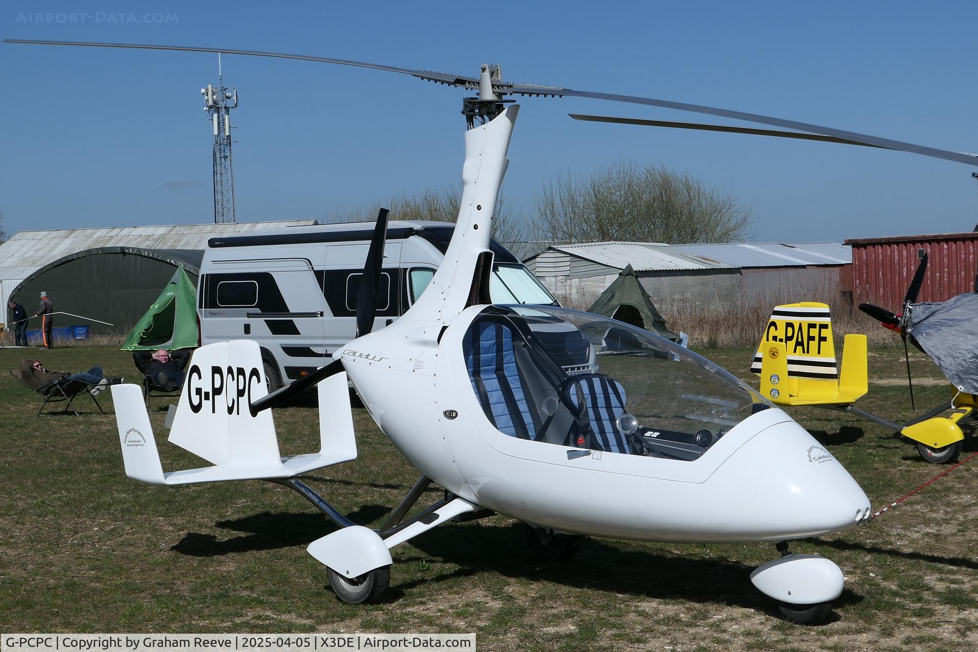 G-PCPC, 2015 Rotorsport UK Calidus C/N RSUK/CALS/026, Parked at Deenethorpe.