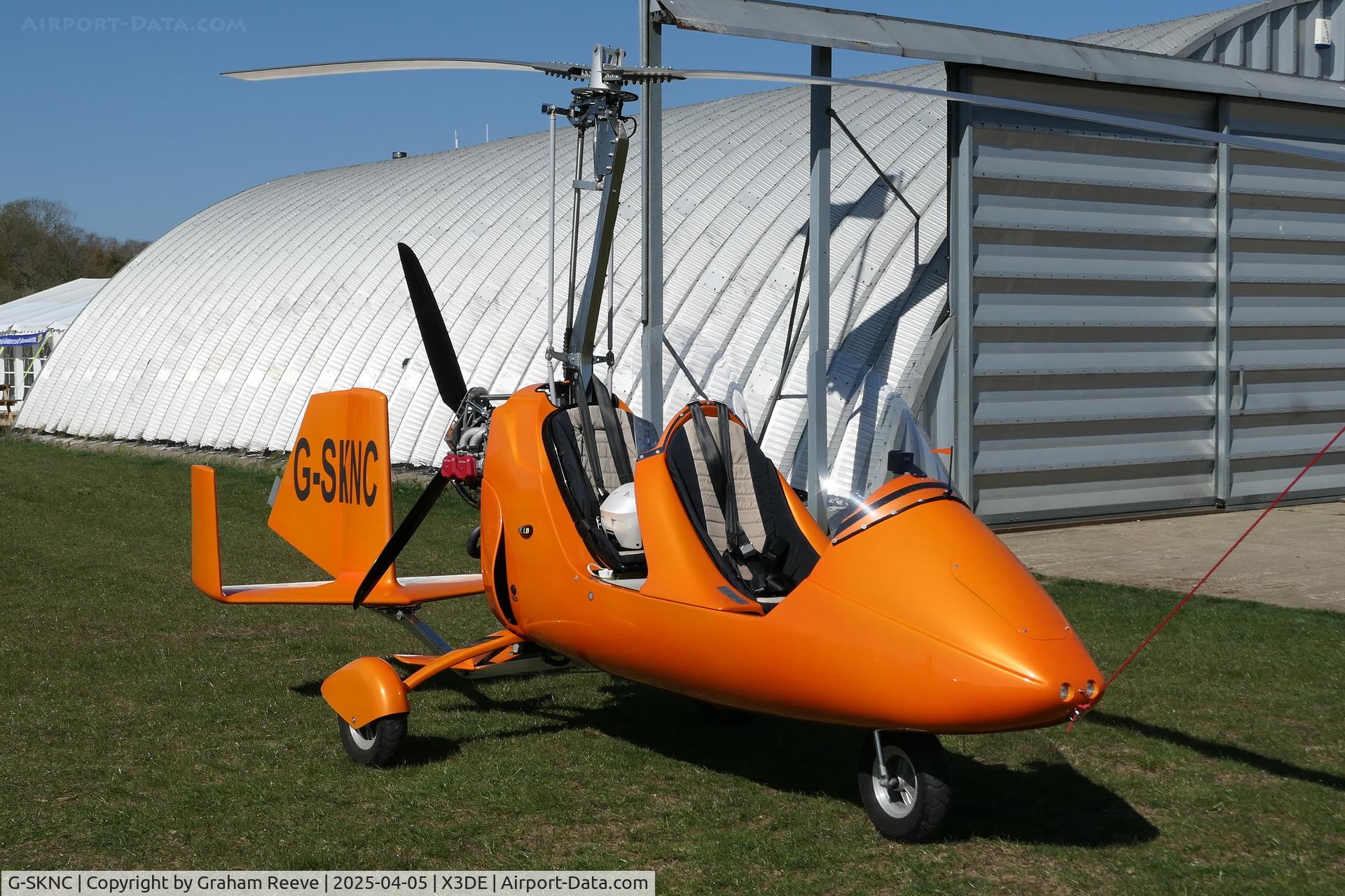 G-SKNC, 2022 Autogyro Certification Ltd MTOSPORT MT-03 C/N RSUK/MTOS/066, Parked at Deenethorpe.