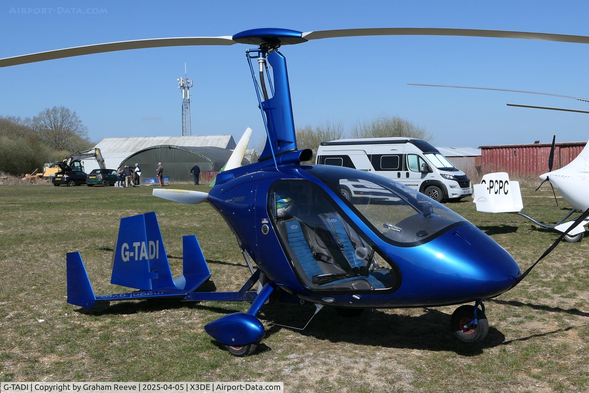 G-TADI, 2019 Magni Gyro M-24C Orion C/N 24-19-2024, Parked at Deenethorpe.