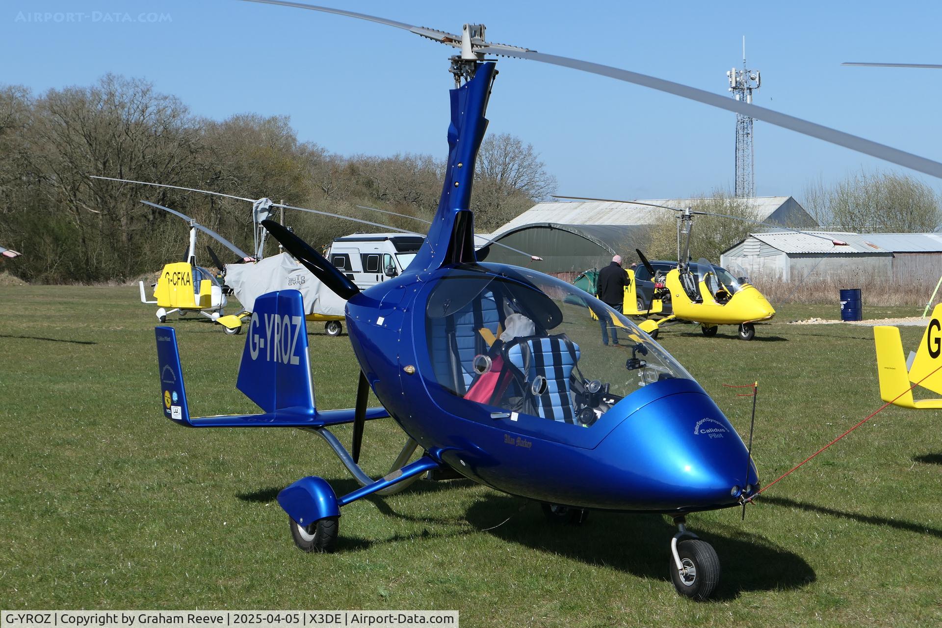 G-YROZ, 2010 Rotorsport UK Calidus C/N RSUK/CALS/005, Parked at Deenethorpe.