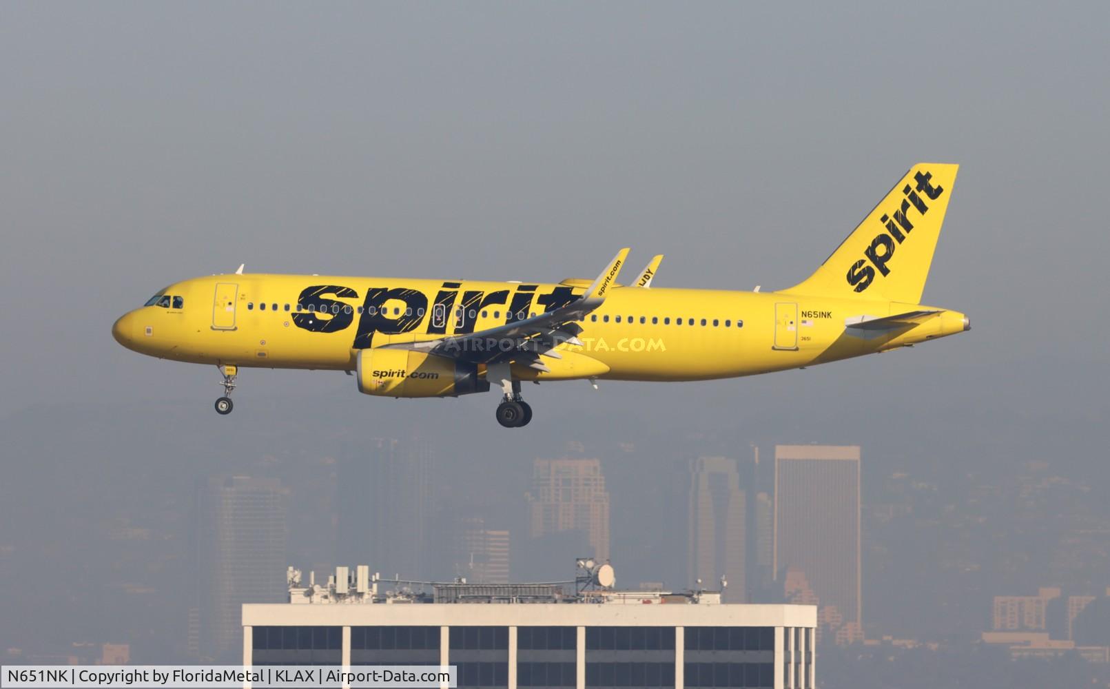 N651NK, 2017 Airbus A320-232 C/N 8018, NKS A320 zx sea-lax