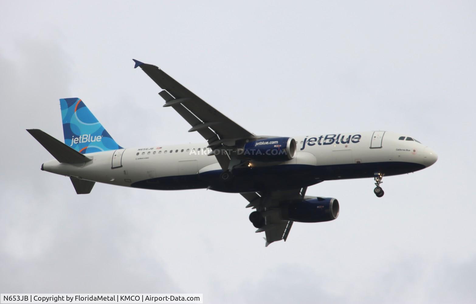 N653JB, 2007 Airbus A320-232 C/N 3039, JBU A320 zx sju-mco