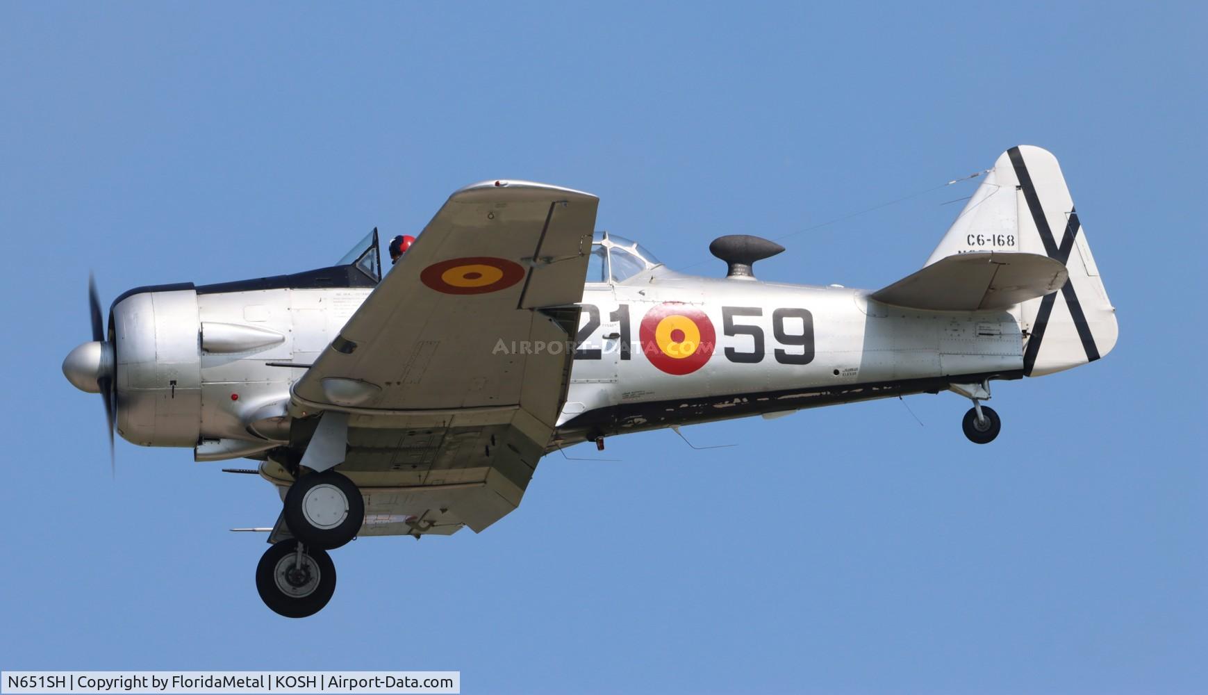 N651SH, 1944 North American T-6G Texan C/N 168-409, T-6 zx 