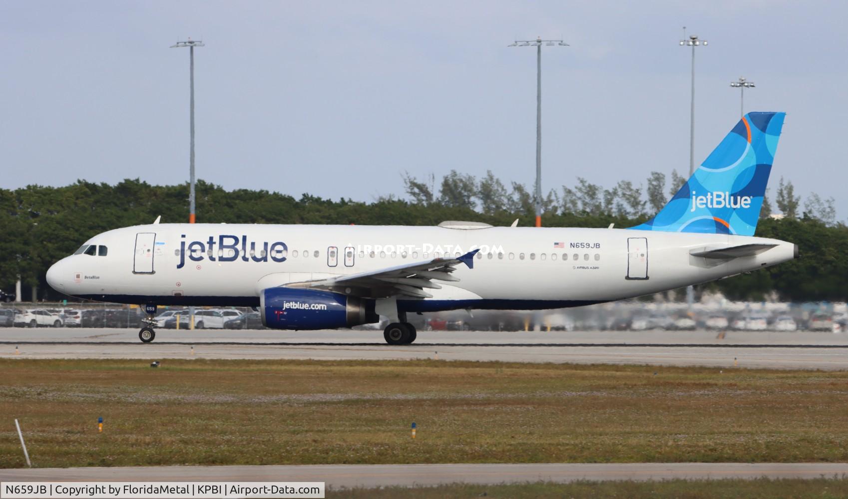 N659JB, 2007 Airbus A320-232 C/N 3190, JBU A320 zx pbi-isp