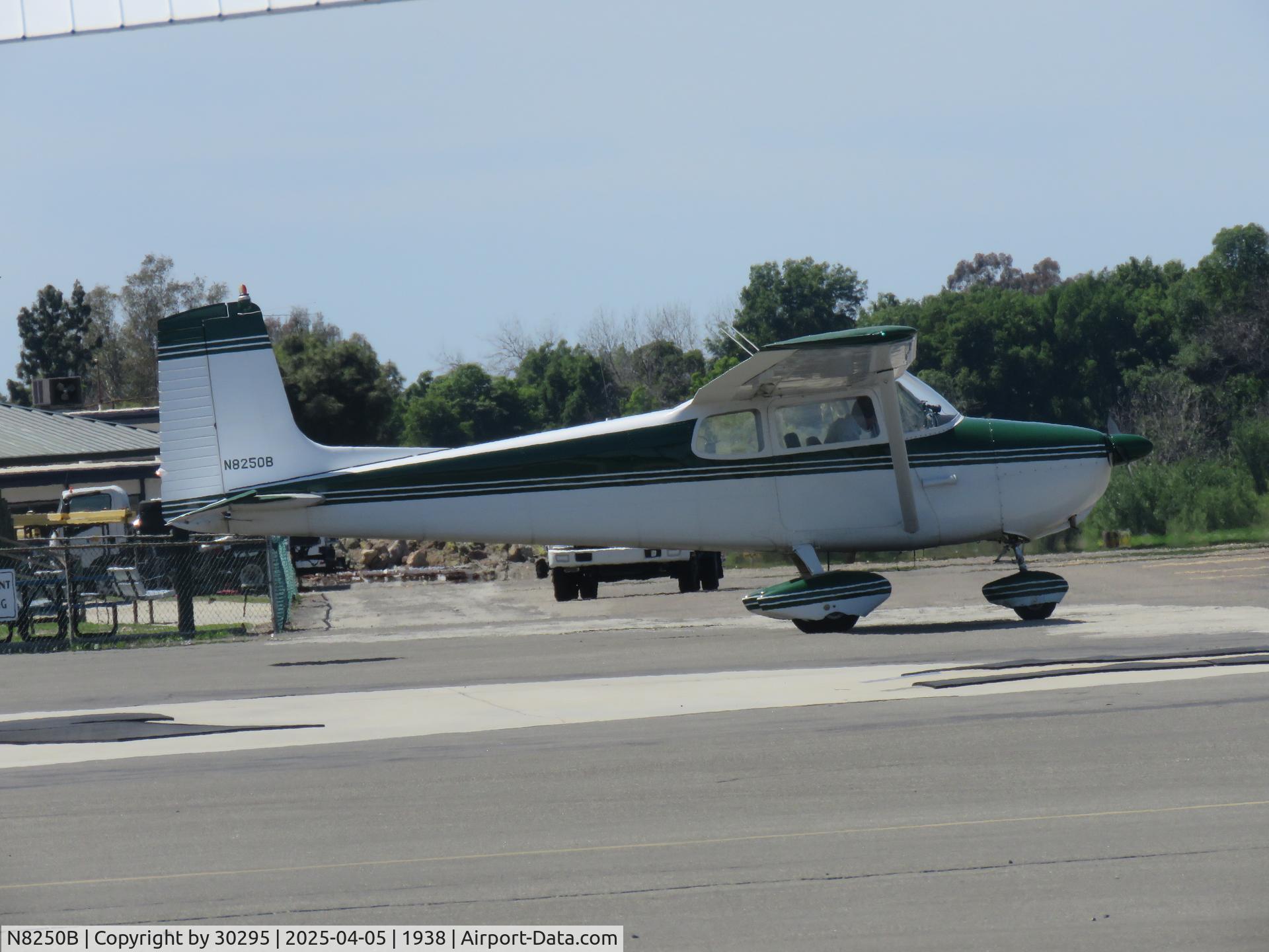 N8250B, 1957 Cessna 172 C/N 36050, Pulling out