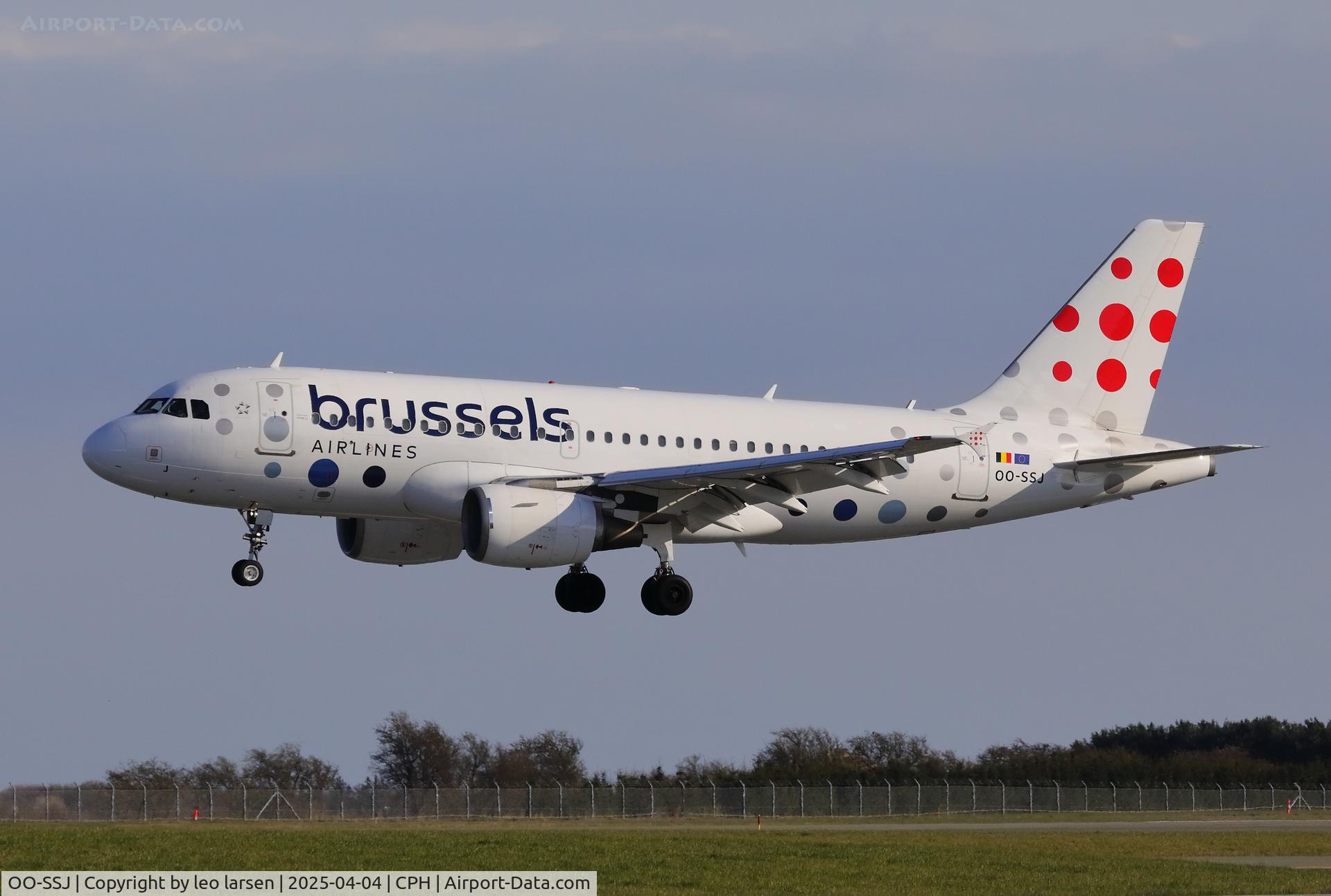 OO-SSJ, 2002 Airbus A319-111 C/N 1759, Copenhagen 4.4.2025