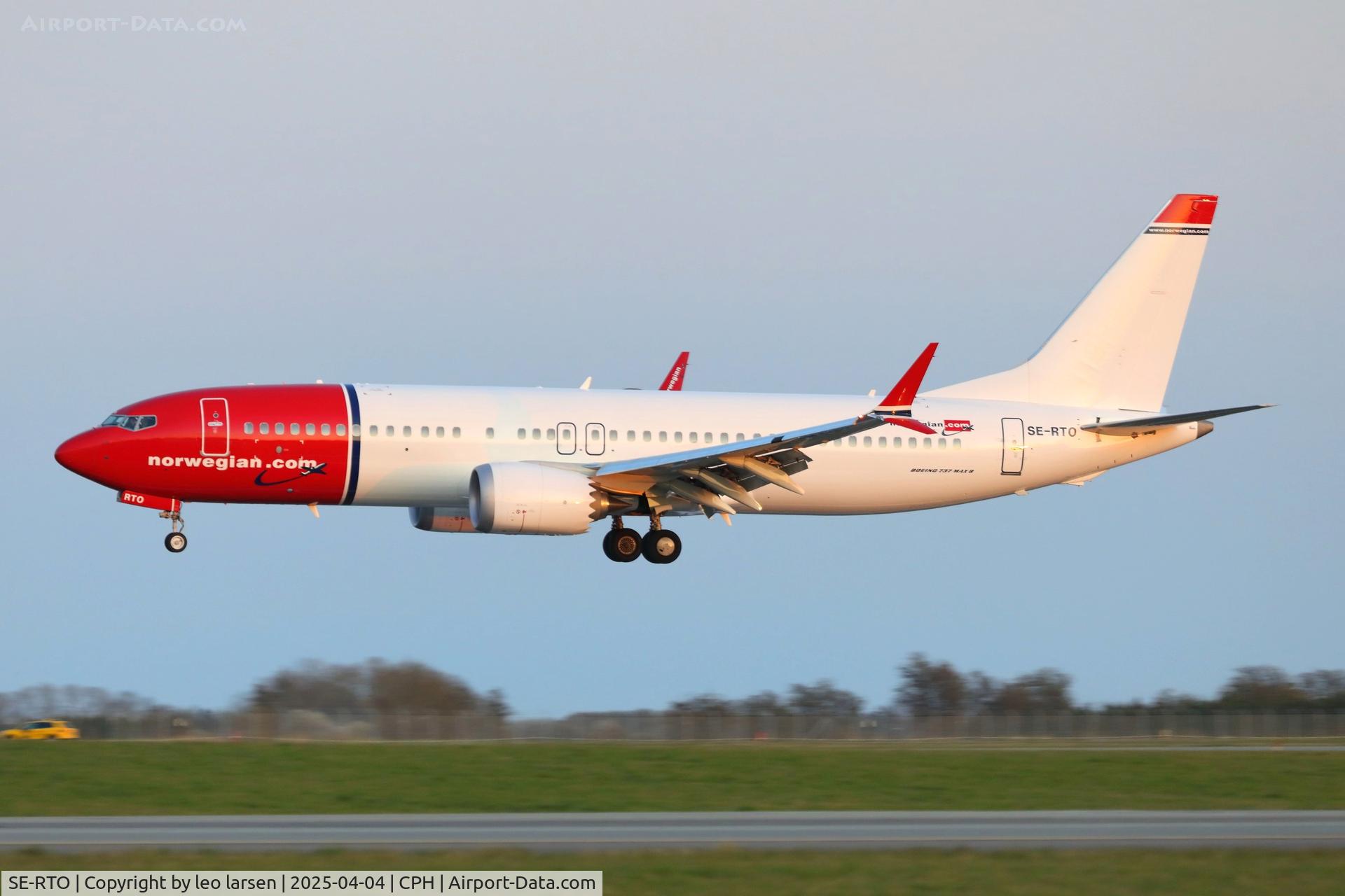 SE-RTO, 2024 Boeing 737-8 MAX C/N 62911, Copenhagen 4.4.2025