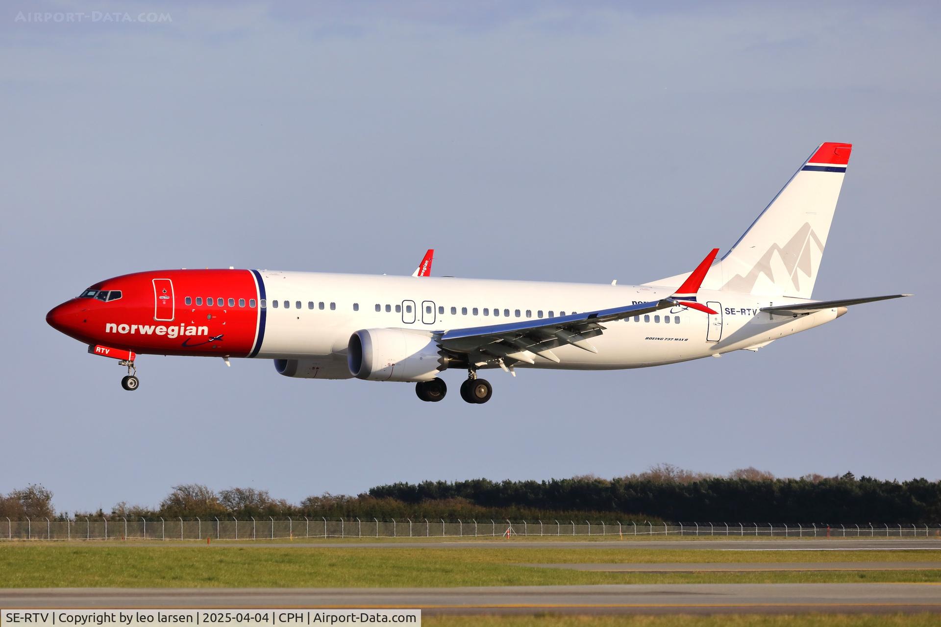 SE-RTV, 2025 Boeing 737-8 MAX C/N 44877, Copenhagen 4.4.2025