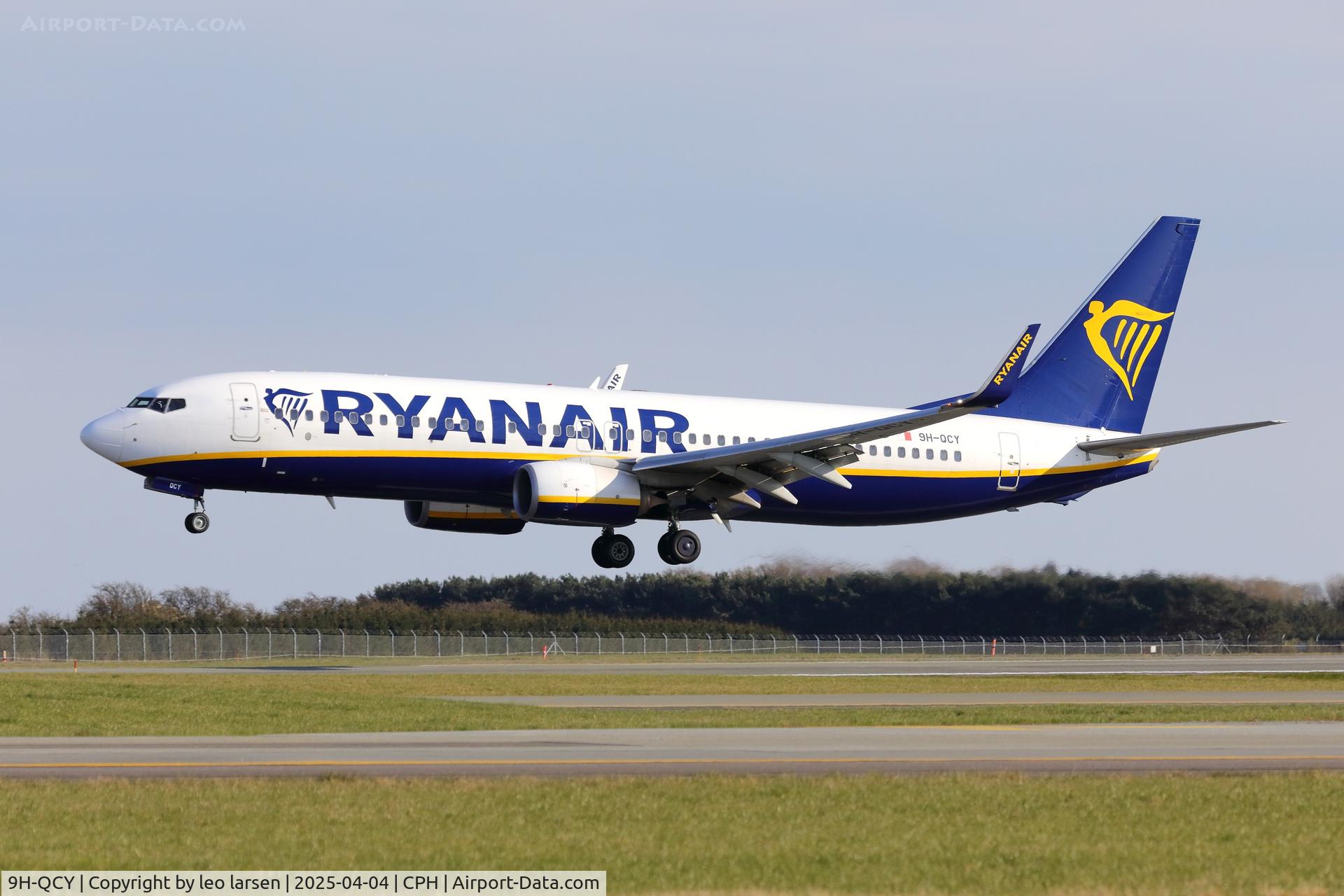 9H-QCY, 2016 Boeing 737-8AS C/N 44747, Copenhagen 4.4.2025