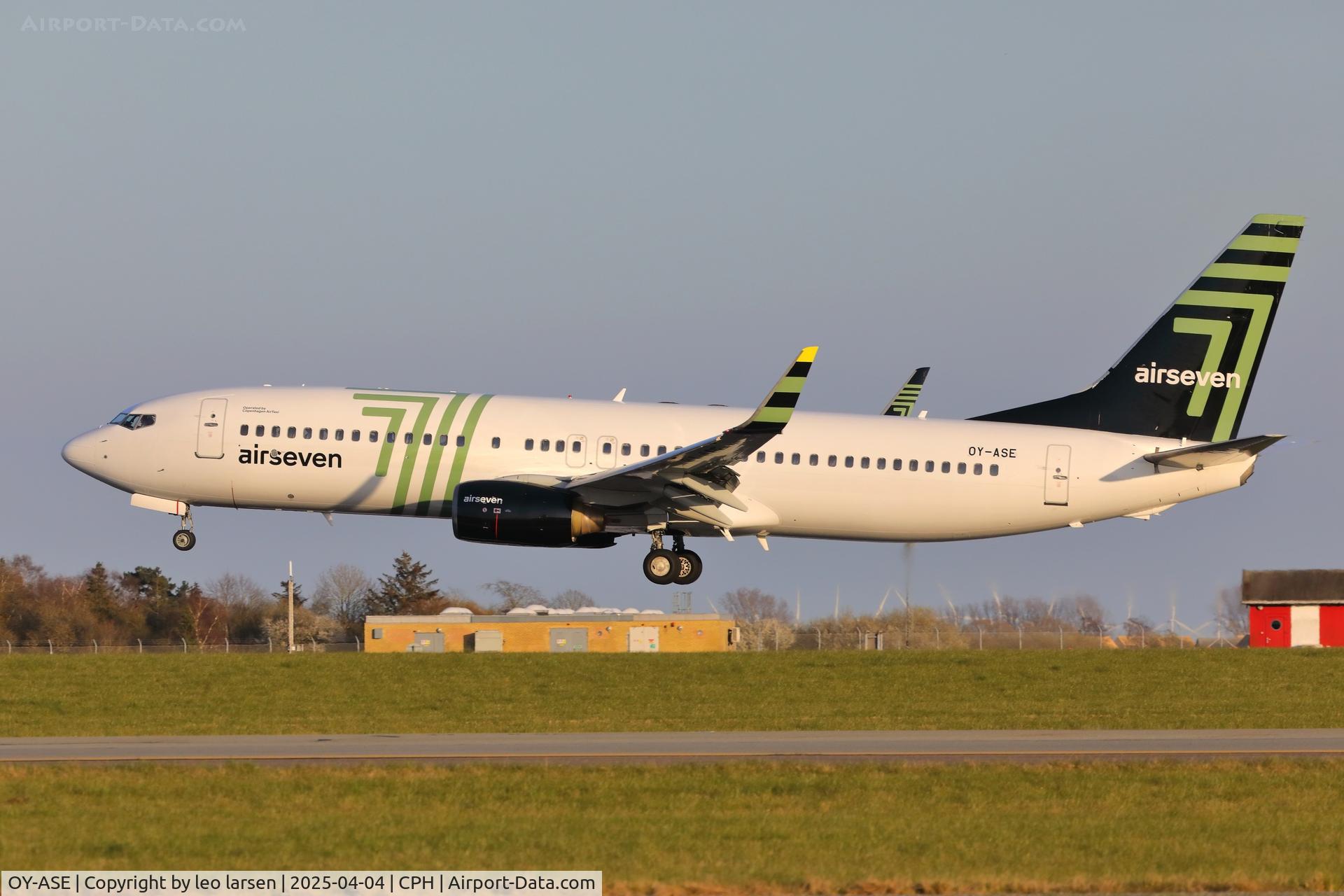 OY-ASE, 2007 Boeing B737-8FH C/N 35101, Copenhagen 4.4.2025