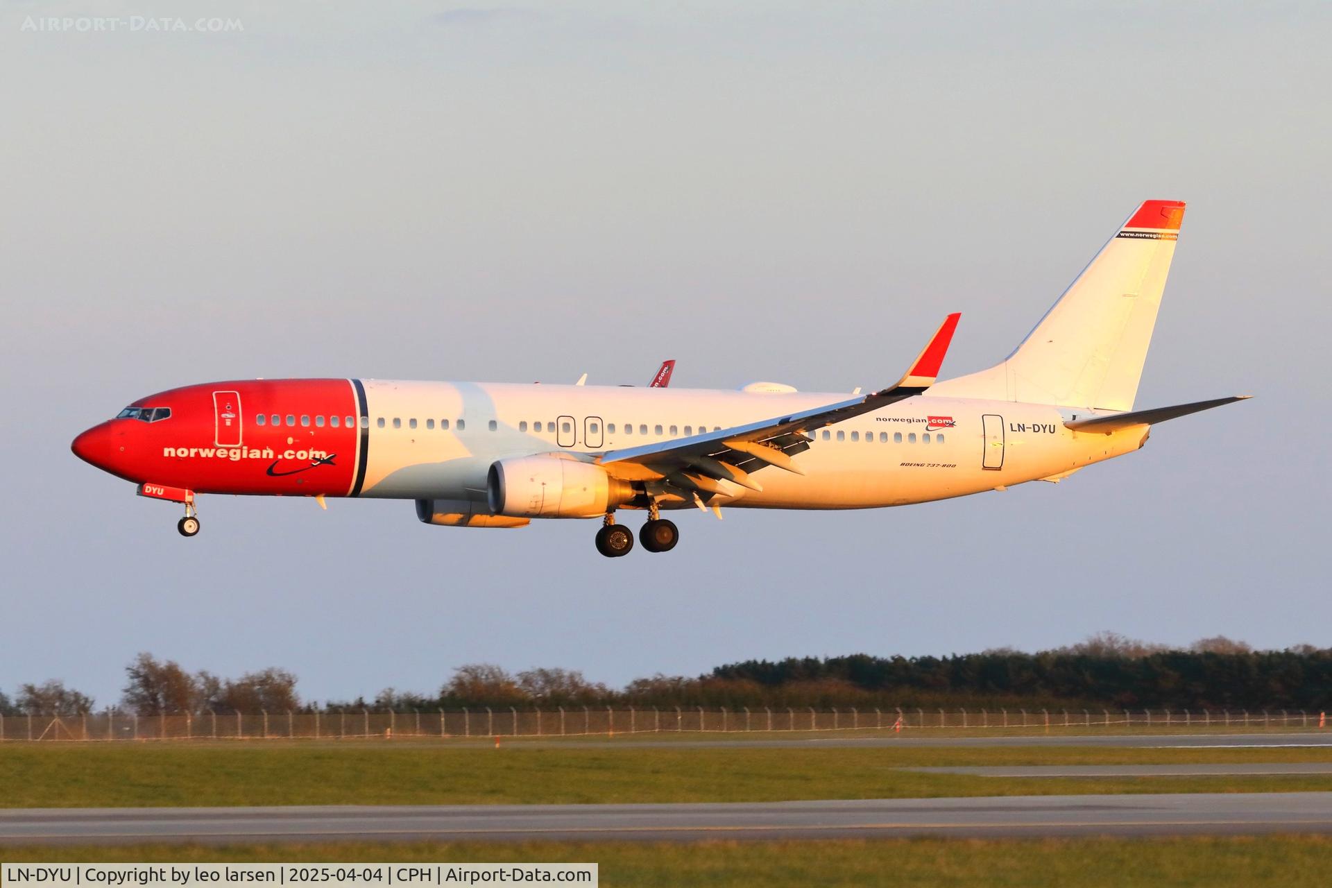 LN-DYU, 2011 Boeing 737-8JP C/N 39008, Copenhagen 4.4.2025
