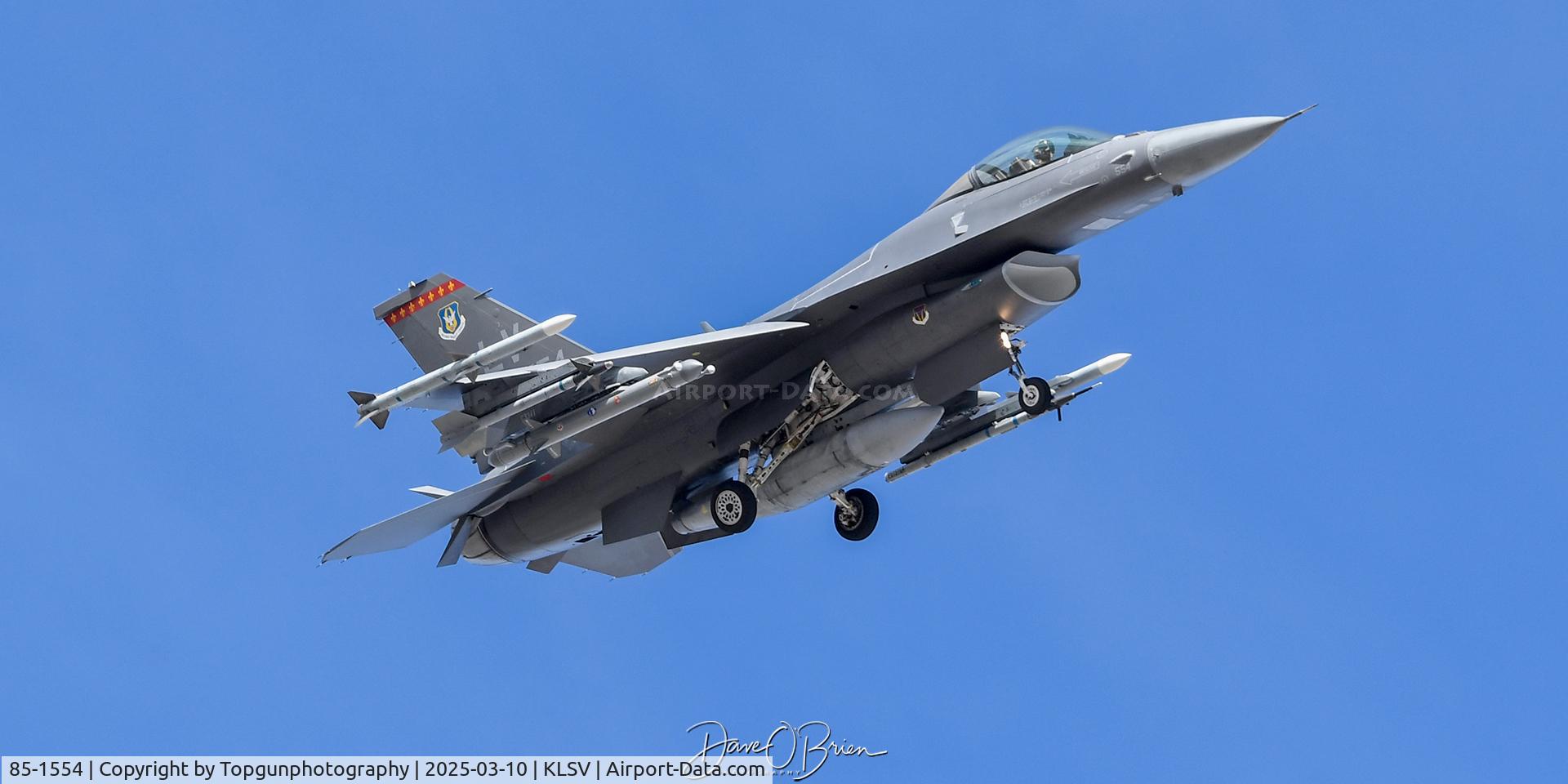 85-1554, 1985 General Dynamics F-16C Fighting Falcon C/N 5C-296, 706th AGRS - Nellis AFB, NV