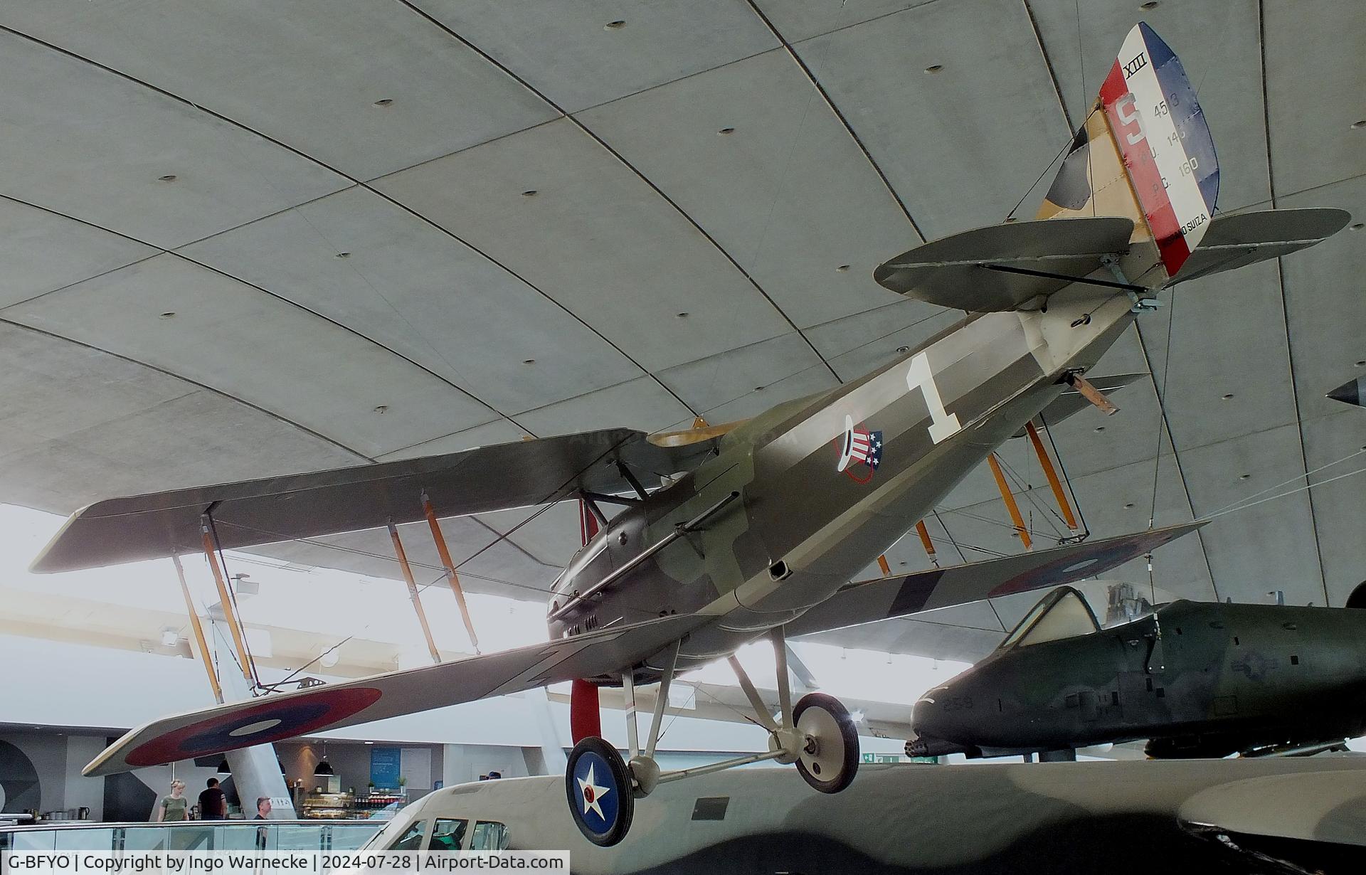 G-BFYO, 1978 SPAD S-XIII Replica C/N 0035, SPAD XIII replica at the IWM and other collections / American Air Museum, Duxford
