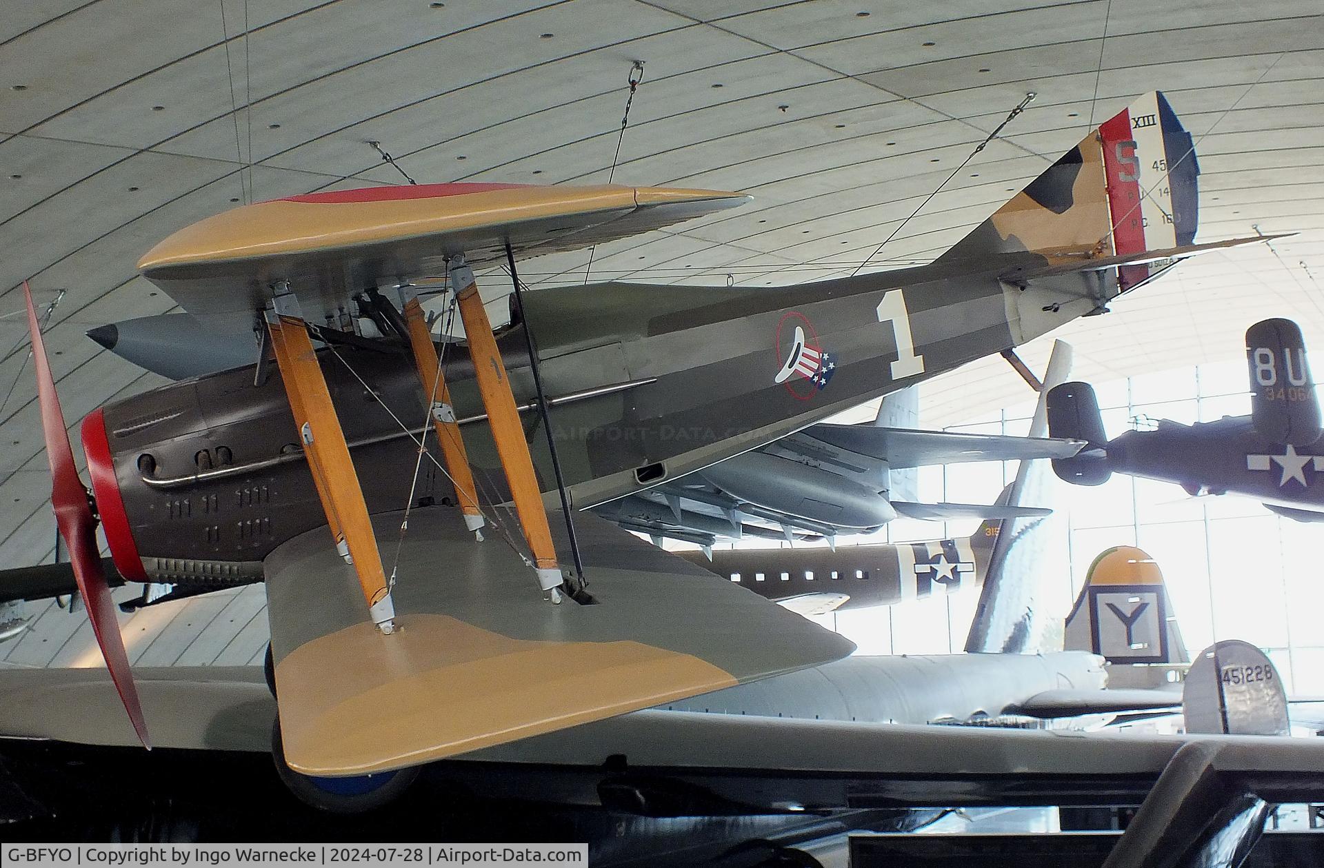 G-BFYO, 1978 SPAD S-XIII Replica C/N 0035, SPAD XIII replica at the IWM and other collections / American Air Museum, Duxford