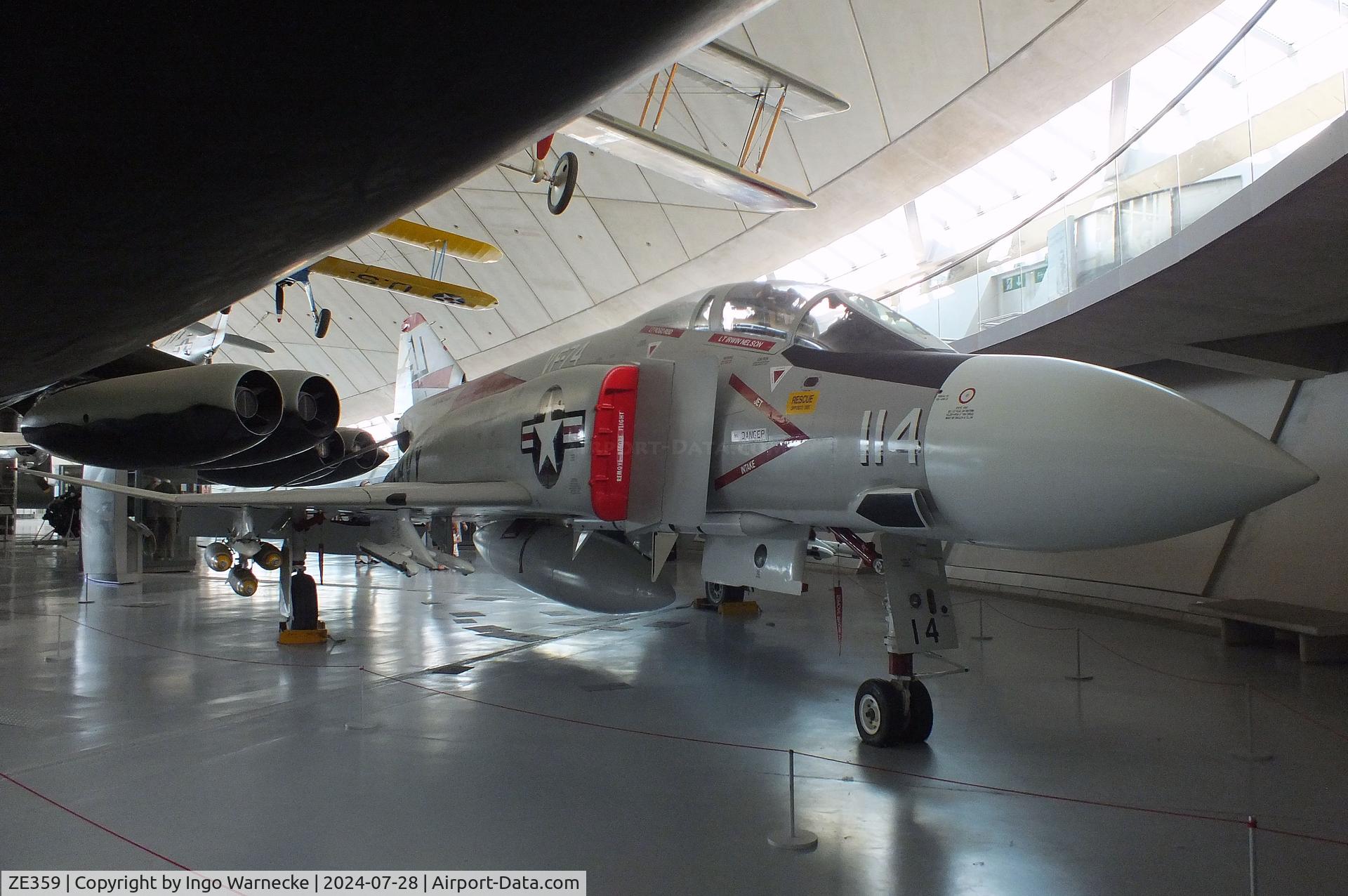 ZE359, McDonnell Douglas F-4J(UK) Phantom II C/N 2746, McDonnell Douglas F-4J Phantom II at the IWM and other collections / American Air Museum, Duxford