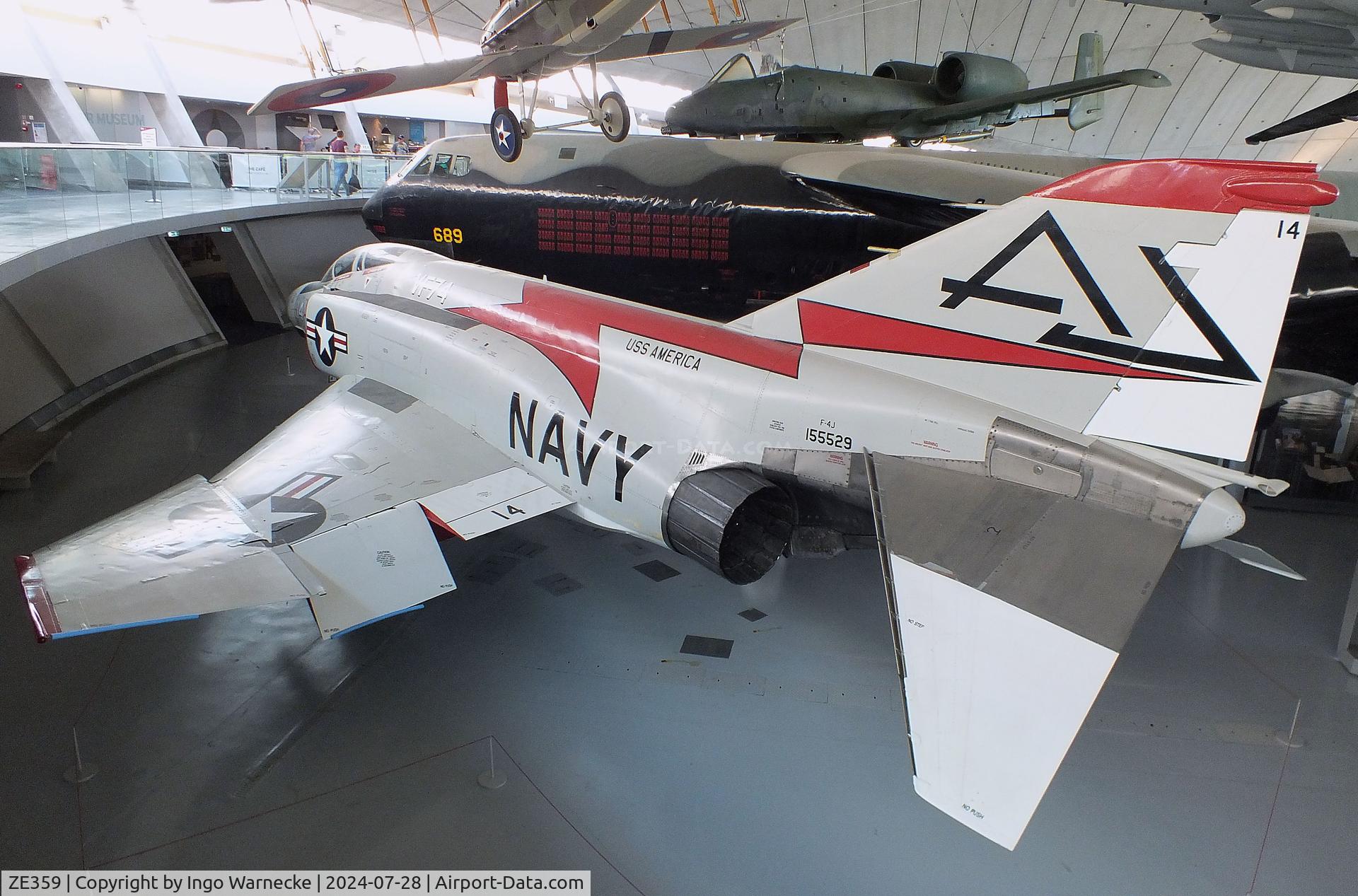 ZE359, McDonnell Douglas F-4J(UK) Phantom II C/N 2746, McDonnell Douglas F-4J Phantom II at the IWM and other collections / American Air Museum, Duxford