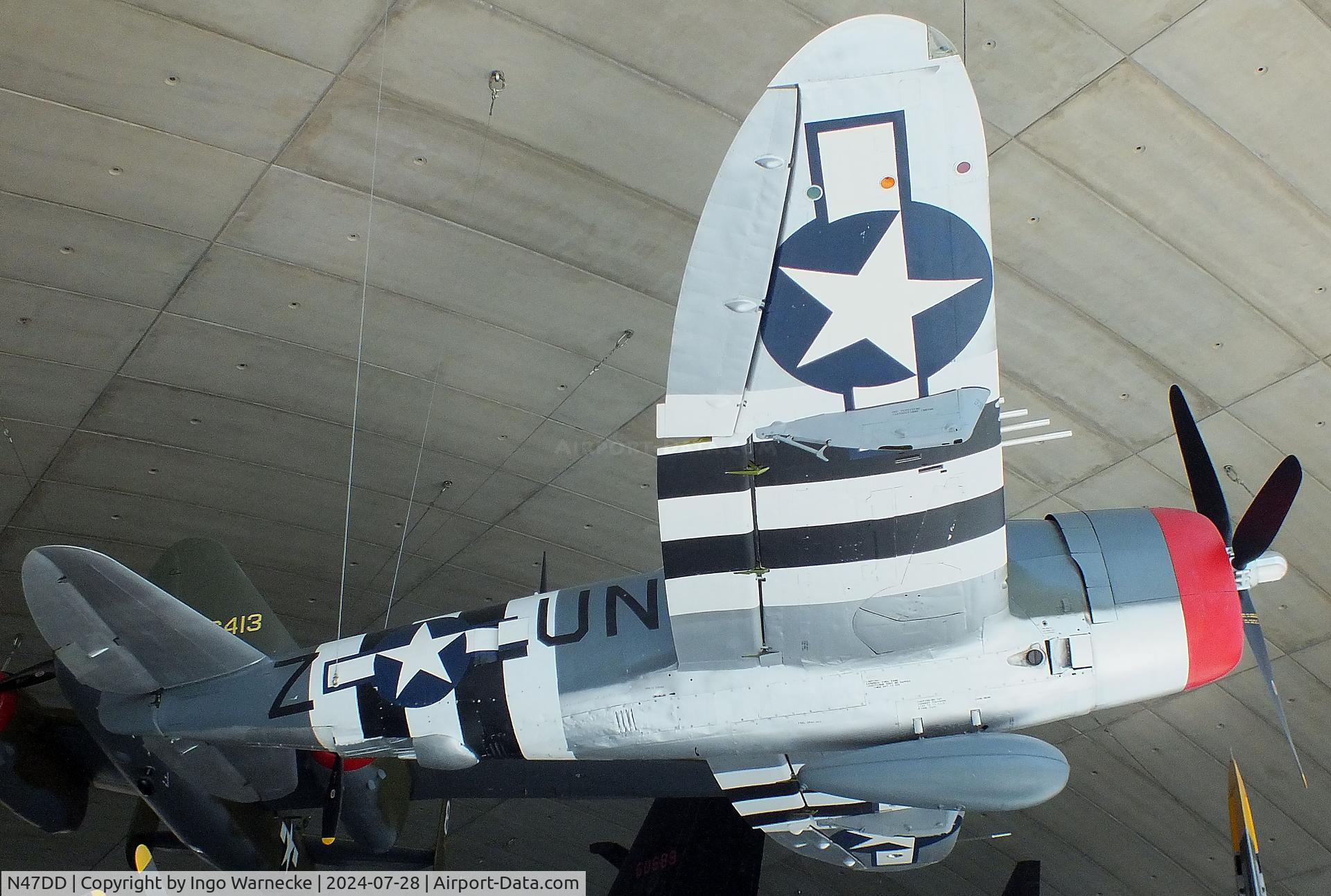 N47DD, 1945 Republic P-47D Thunderbolt C/N 399-55731, Republic P-47D Thunderbolt at the IWM and other collections / American Air Museum, Duxford