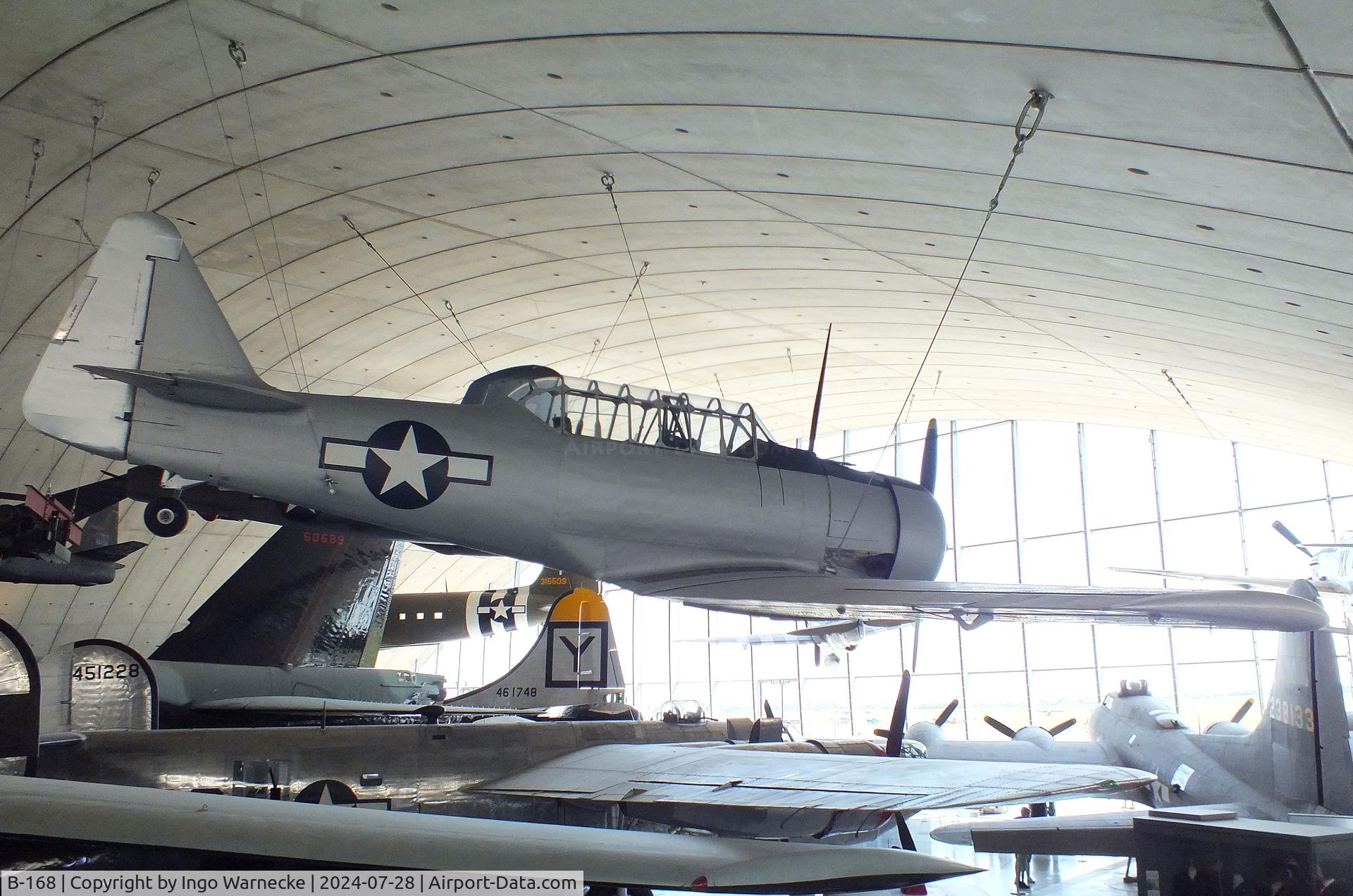 B-168, Noorduyn AT-16 Harvard IIB C/N 14-718, North American (Noorduyn) T-6 / AT-16 Harvard II B with parts from other aicraft at the IWM and other collections / American Air Museum, Duxford