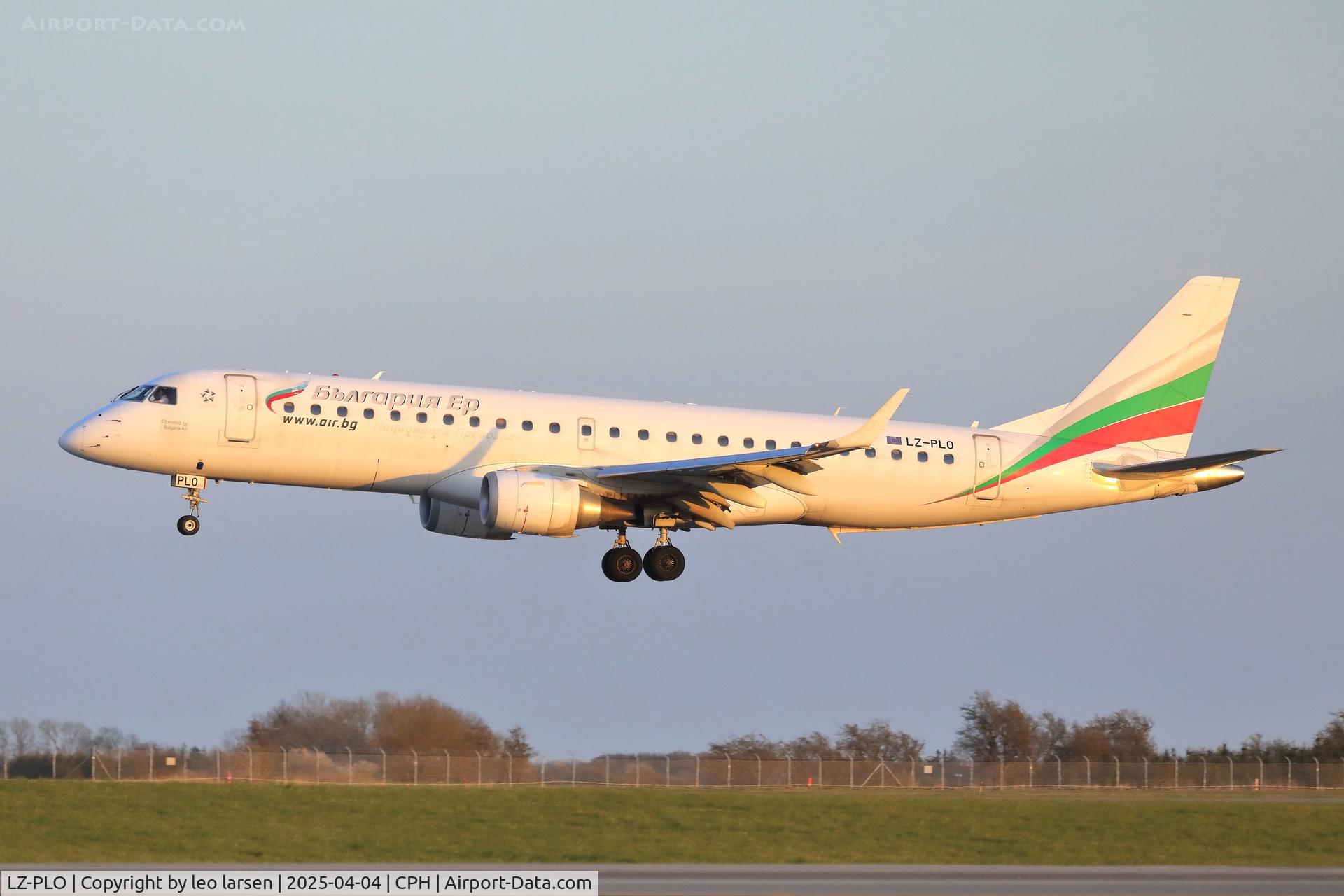 LZ-PLO, 2012 Embraer 190AR (ERJ-190-100IGW) C/N 19000584, Copenhagen 4.4.2025