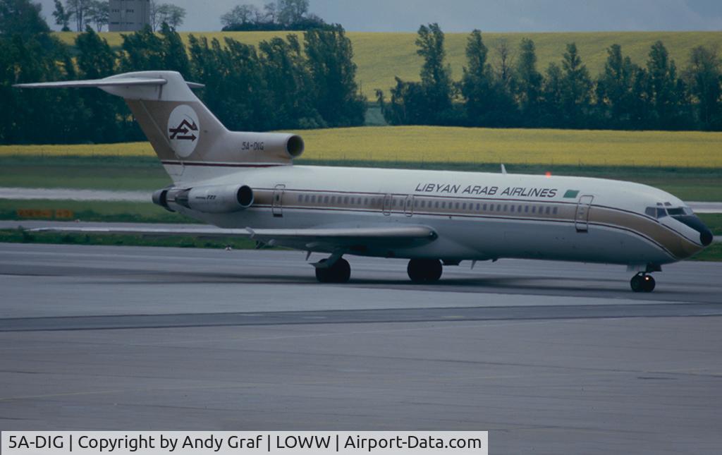 5A-DIG, 1977 Boeing 727-2L5 C/N 21333, Libyan Arab 727-200