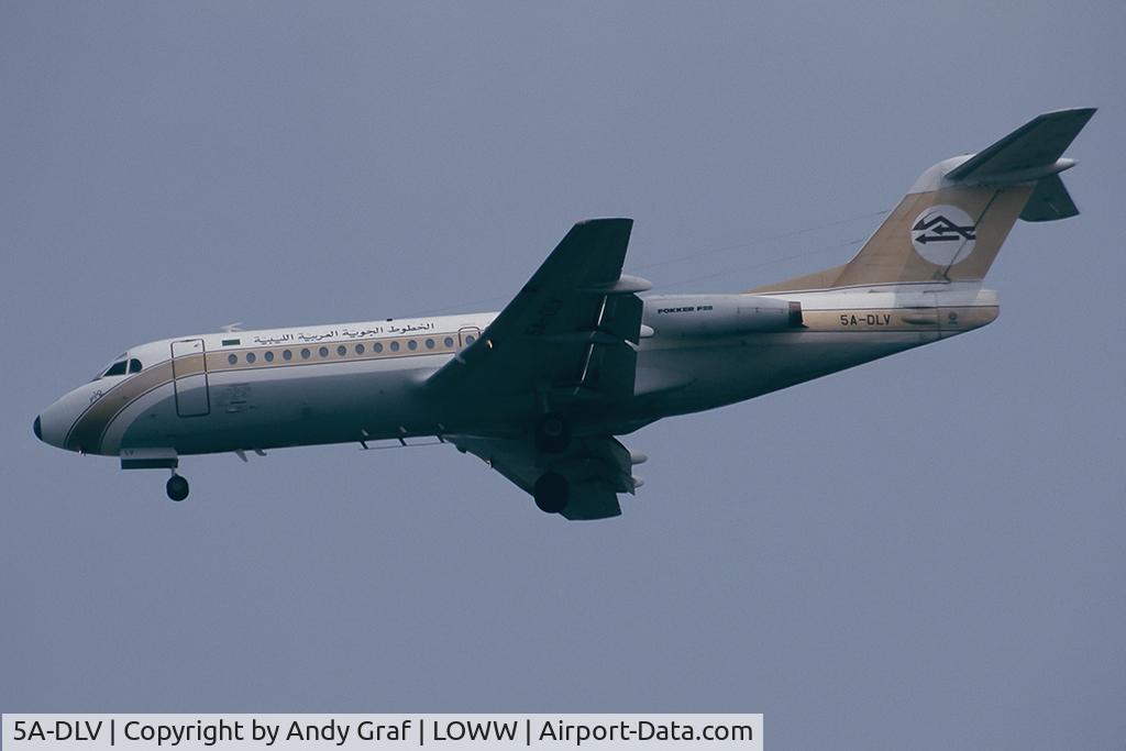 5A-DLV, 1983 Fokker F-28-4000 Fellowship C/N 11200, Libyan Arab F28-4000