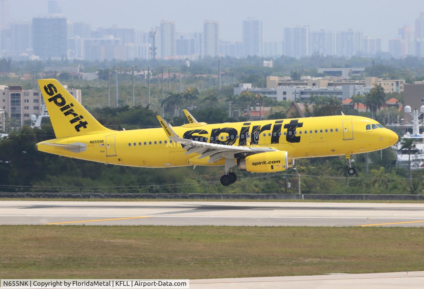 N655NK, 2018 Airbus A320-232 C/N 8376, NKS A320 zx ric-fll