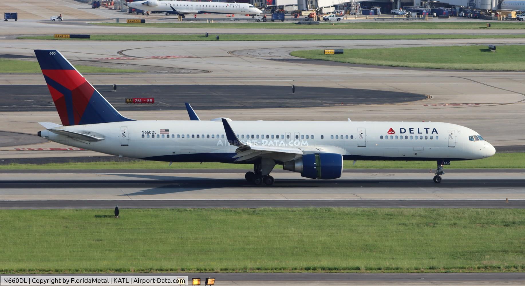 N660DL, 1990 Boeing 757-232 C/N 24422, DAL 752 zx rdu-atl