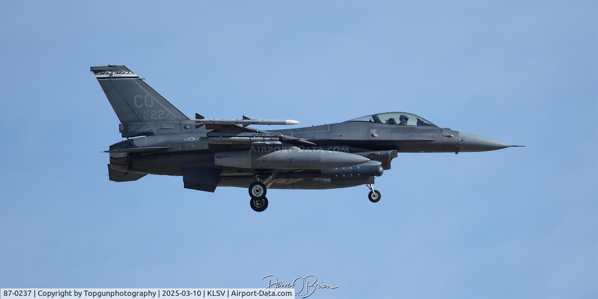 87-0237, 1987 Lockheed Martin F-16C Fighting Falcon C/N 5C-498, COBRA14 CO ANG