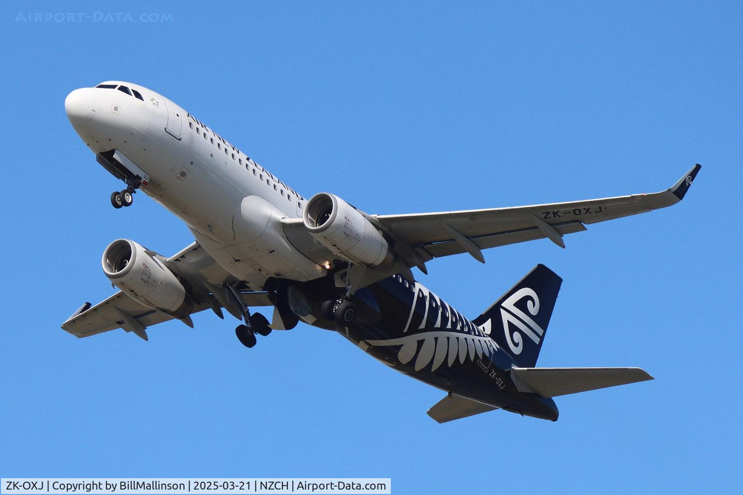 ZK-OXJ, 2015 Airbus A320-232 C/N 6694, NZ542 to AKL