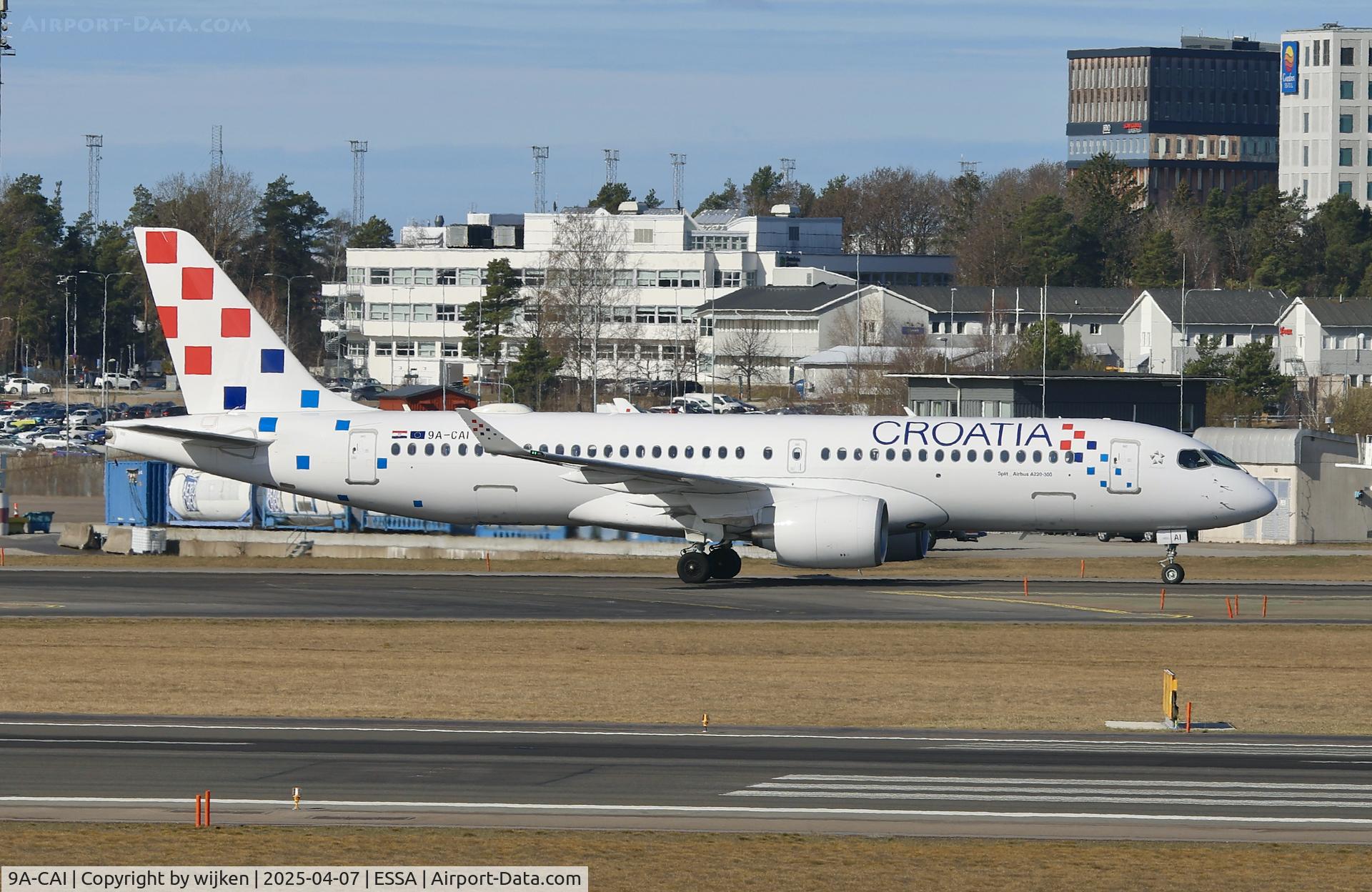 9A-CAI, 2024 Airbus Canada A220-300 C/N 55324, Twy W