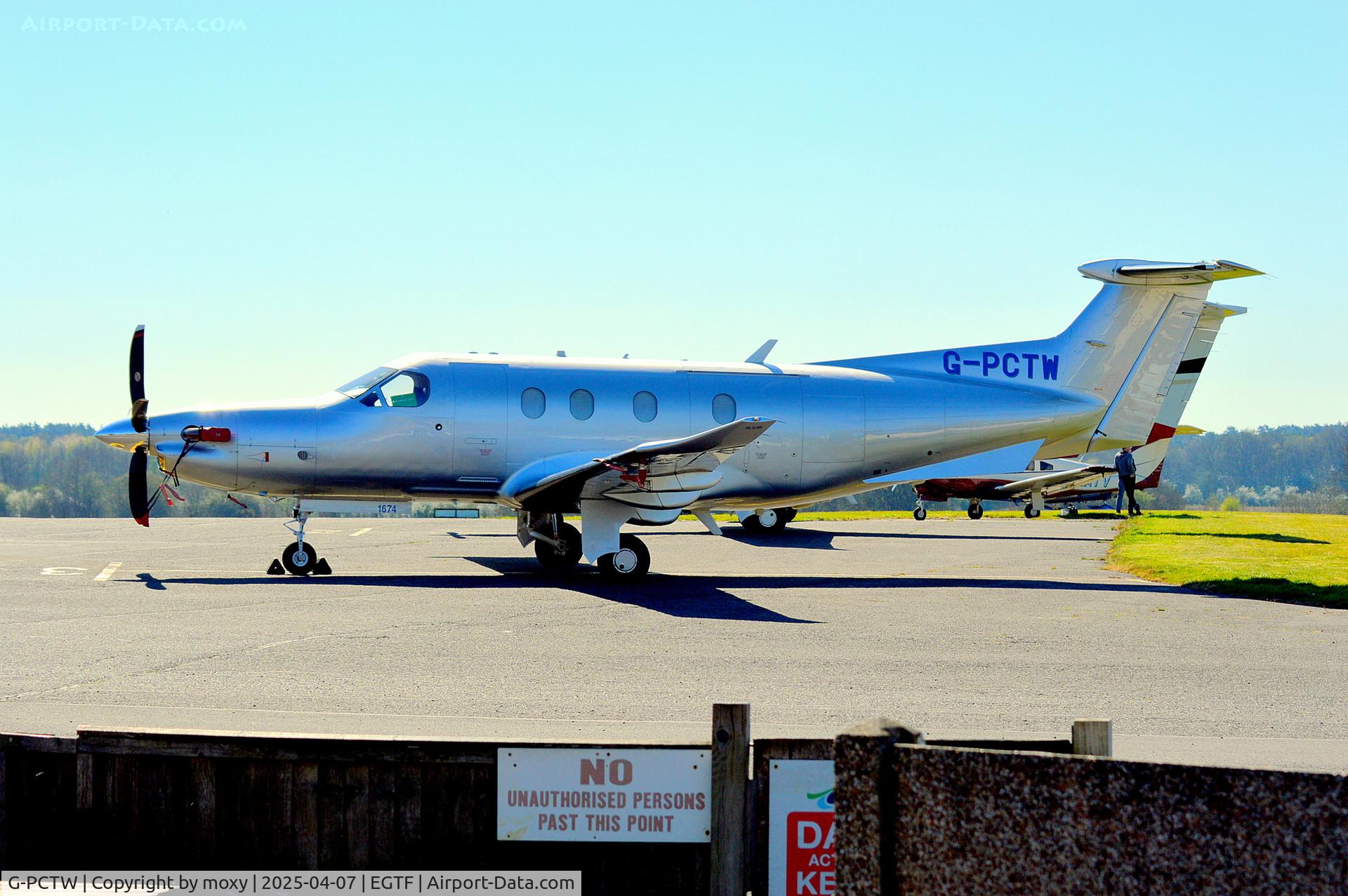 G-PCTW, 2016 Pilatus PC-12/47E C/N 1674, Pilatus PC-12/47E at Fairoaks, Ex HB-FQO