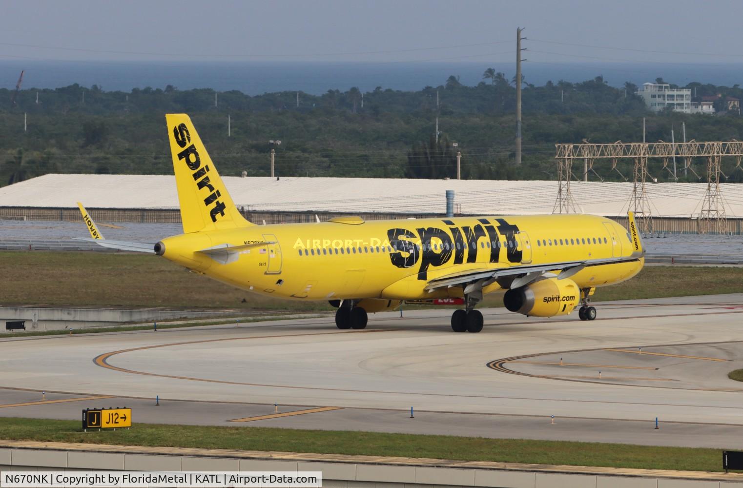 N670NK, 2016 Airbus A321-231 C/N 7106, NKS A321 zx fll-atl