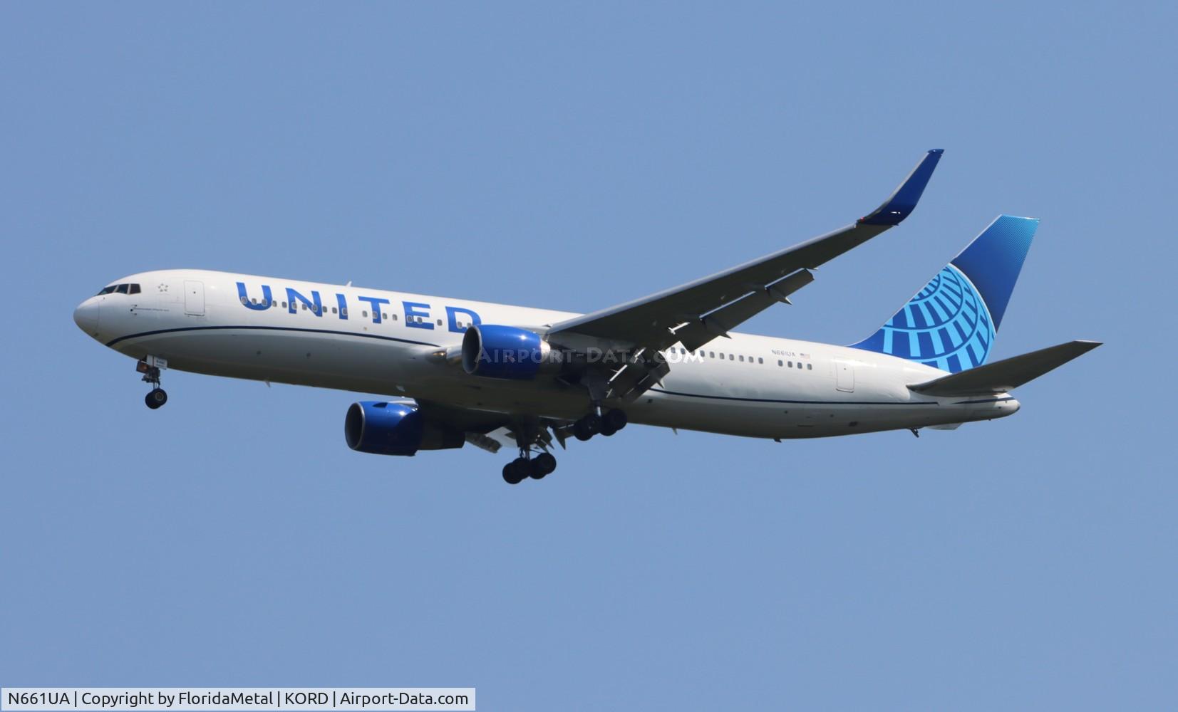N661UA, 1993 Boeing 767-322 C/N 27158, UAL 763 nc zx lhr, egll-ord