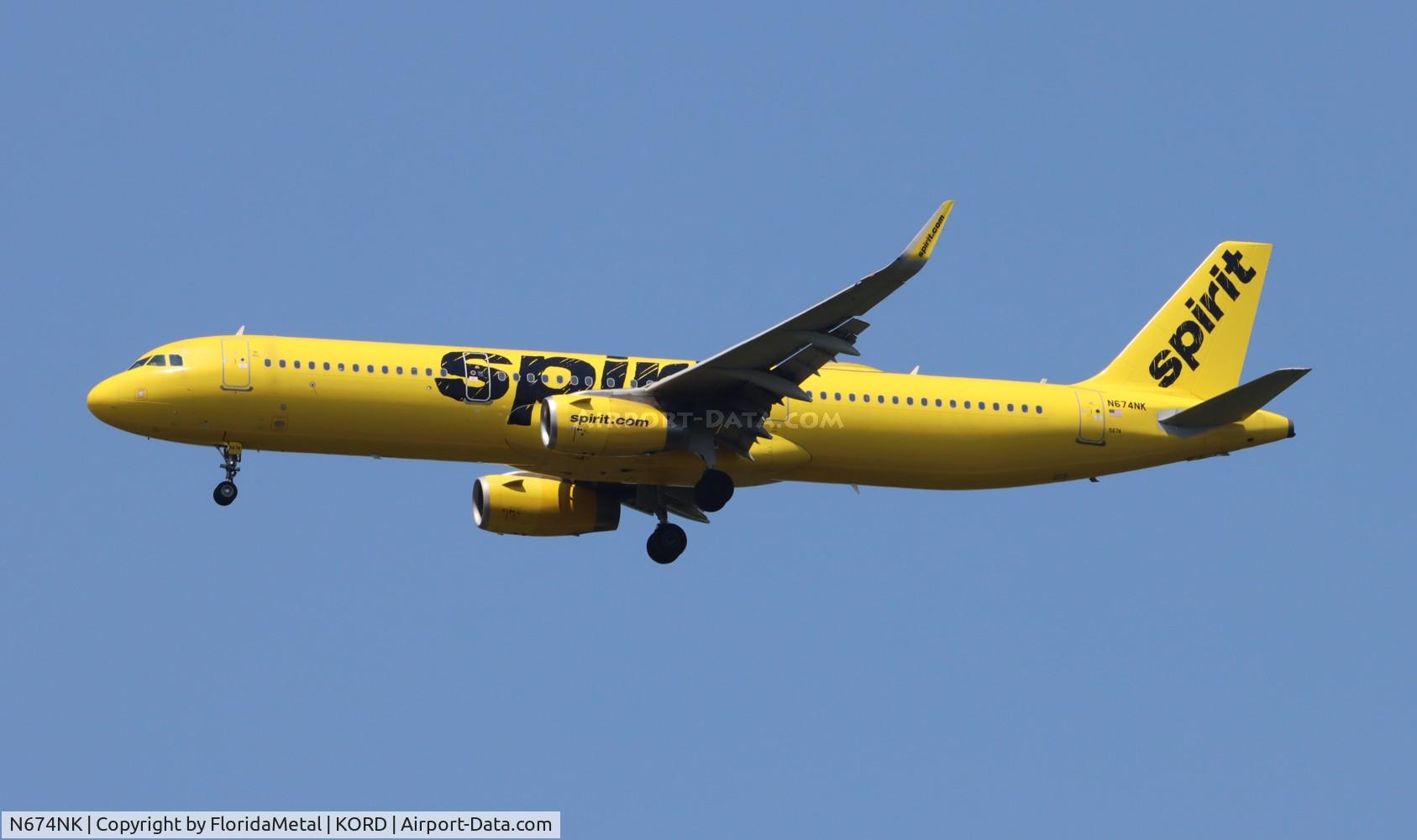 N674NK, 2017 Airbus A321-231 C/N 7462, NKS A321 zx cun,mmun-ord