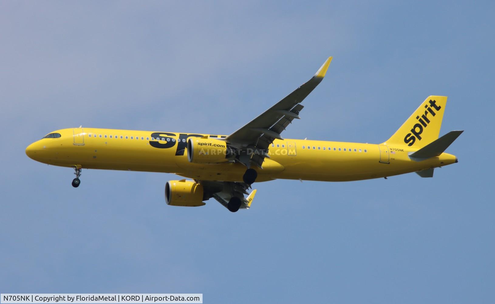 N705NK, 2023 Airbus A321-271NX C/N 11608, NKS A321N zx iah-ord