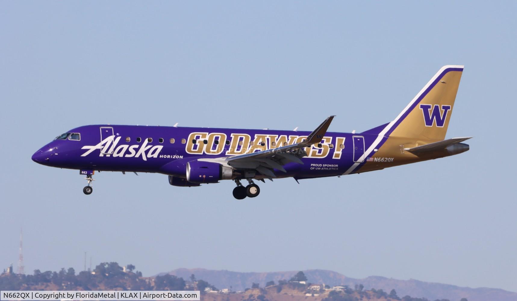 N662QX, 2023 Embraer ERJ-175LR C/N 17000956, QXE/ASA E175 Huskies zx sjc-lax