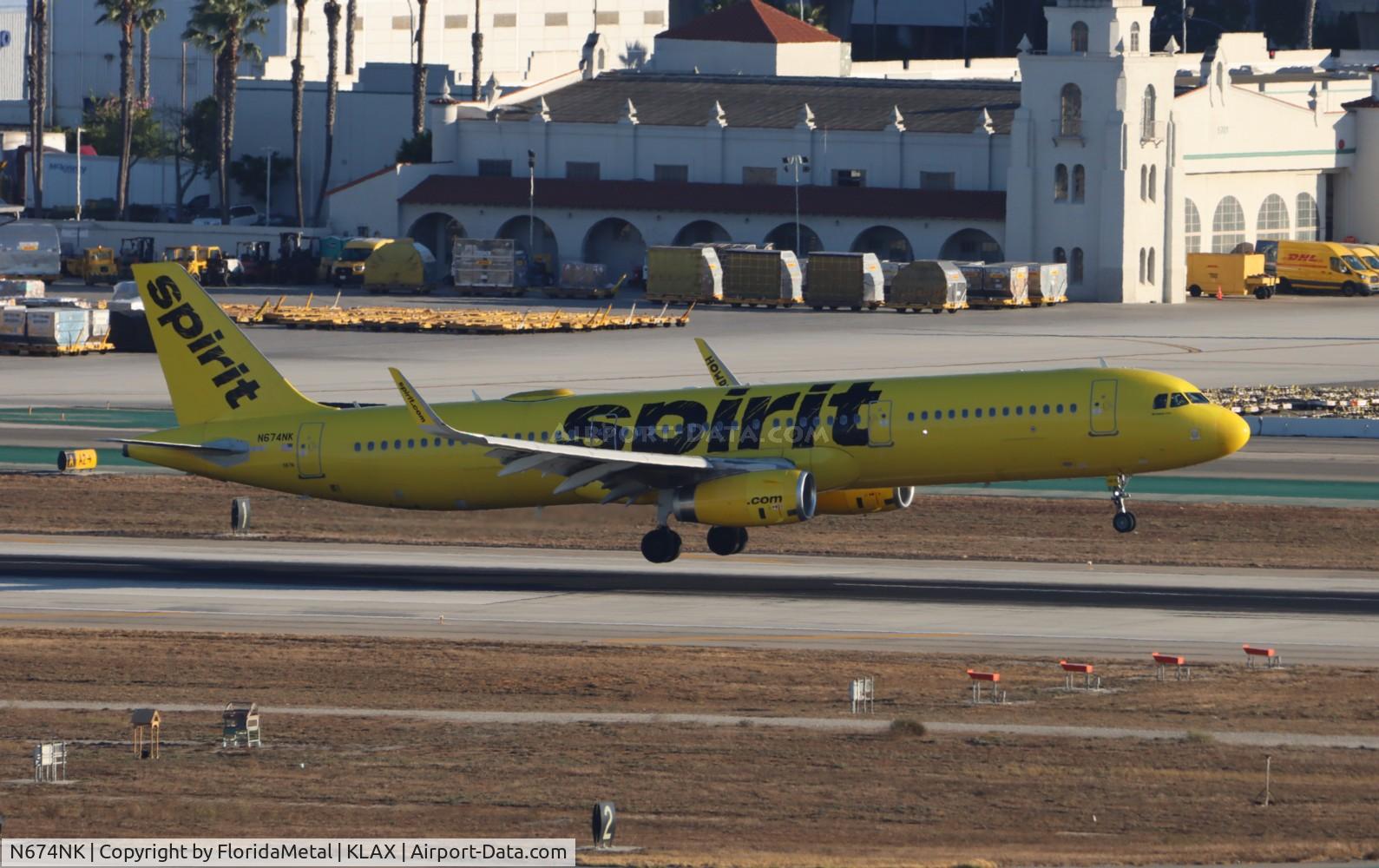 N674NK, 2017 Airbus A321-231 C/N 7462, NKS A321 zx ord-lax
