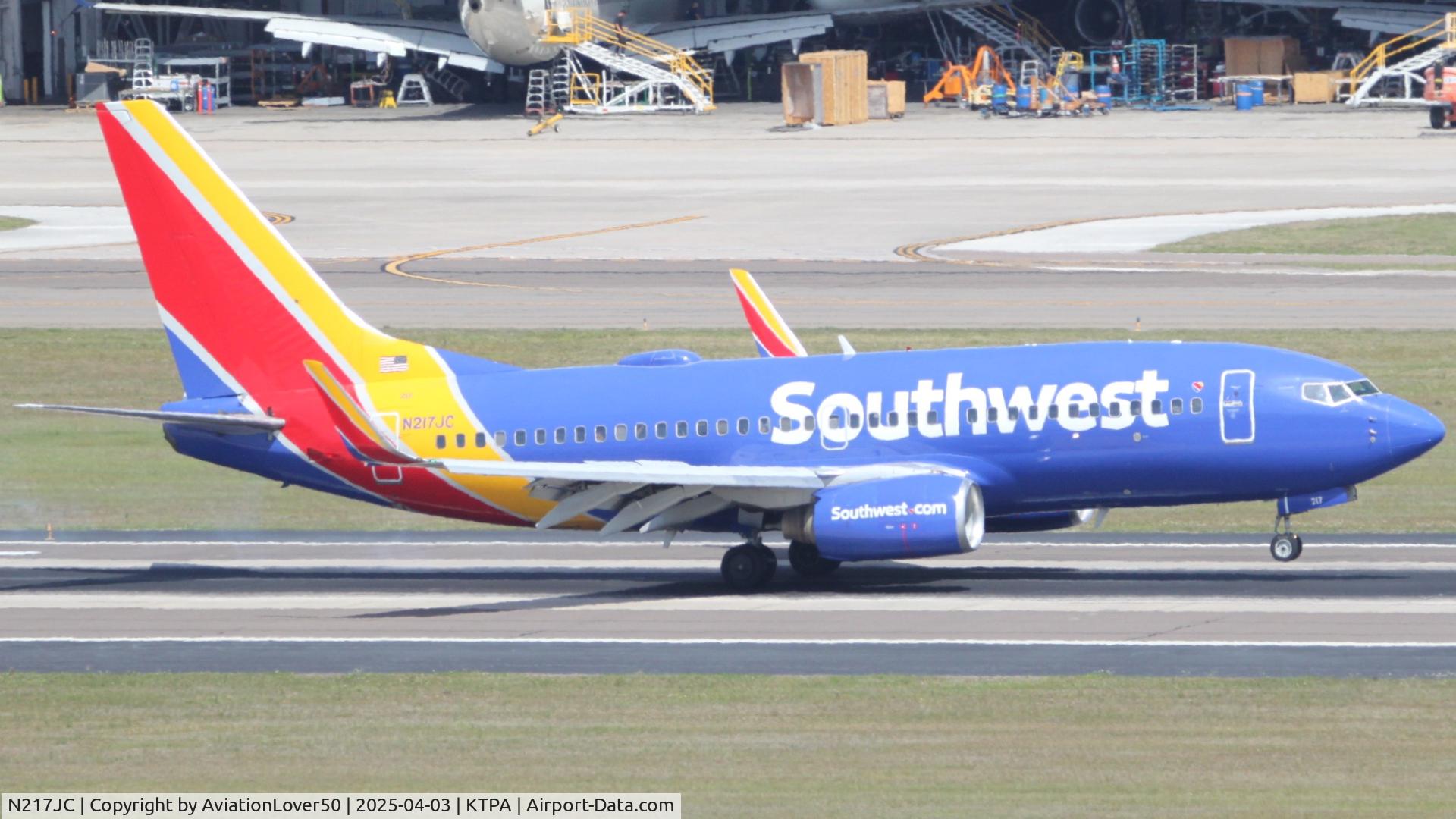N217JC, 2005 Boeing 737-7H4 C/N 34232, Southwest 737