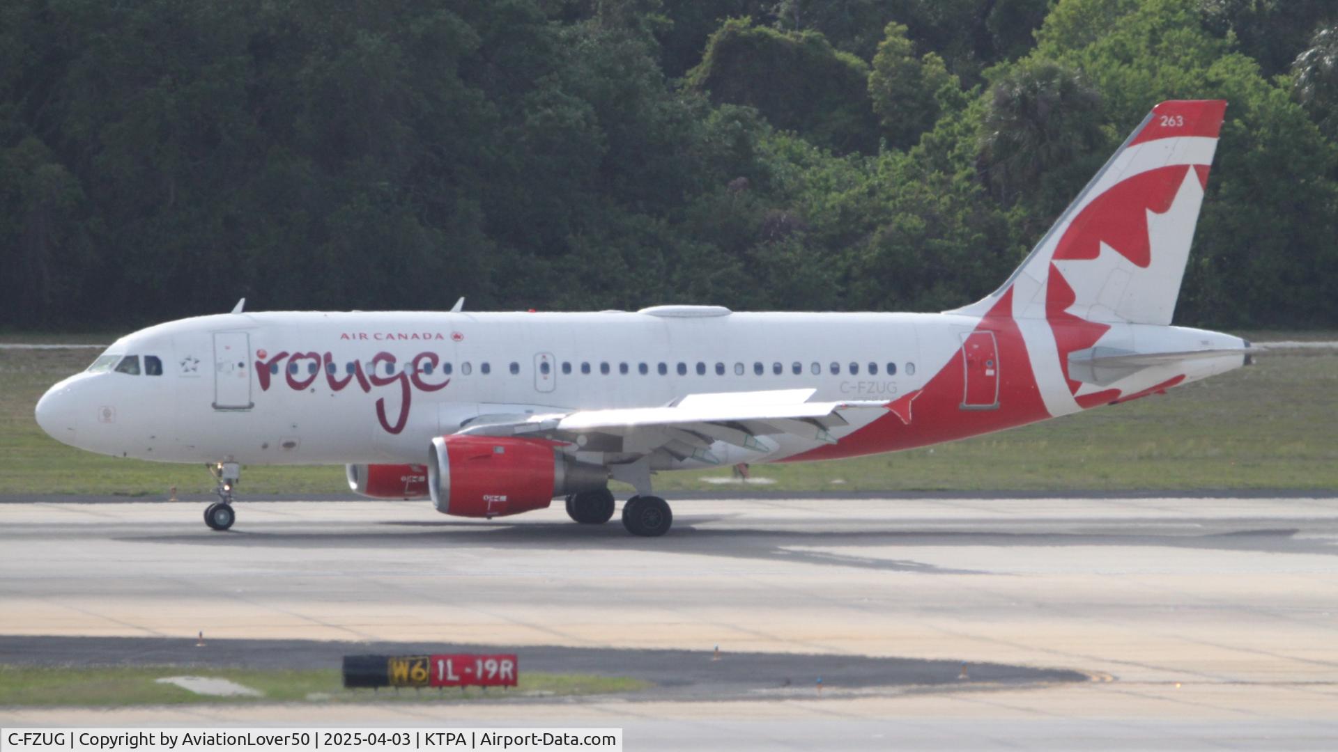 C-FZUG, 1997 Airbus A319-114 C/N 697, AC Rouge A319