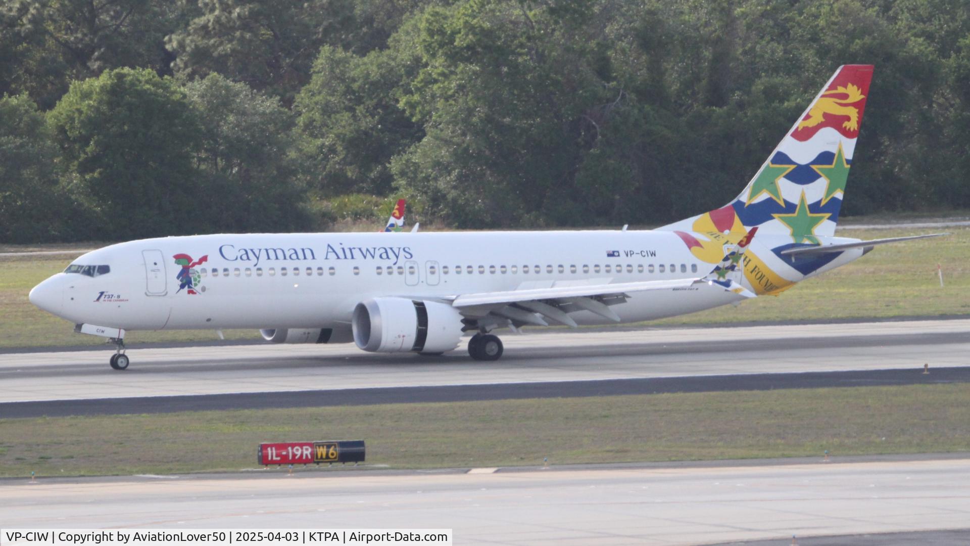 VP-CIW, 2018 Boeing 737-8 MAX C/N 68309, Cayman MAX 8