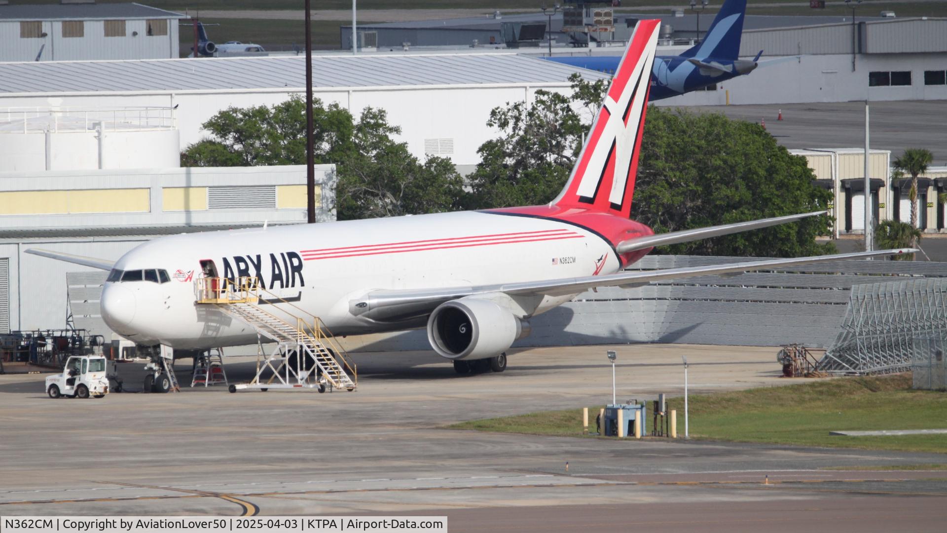 N362CM, 1988 Boeing 767-338 C/N 24316, ABX 763F