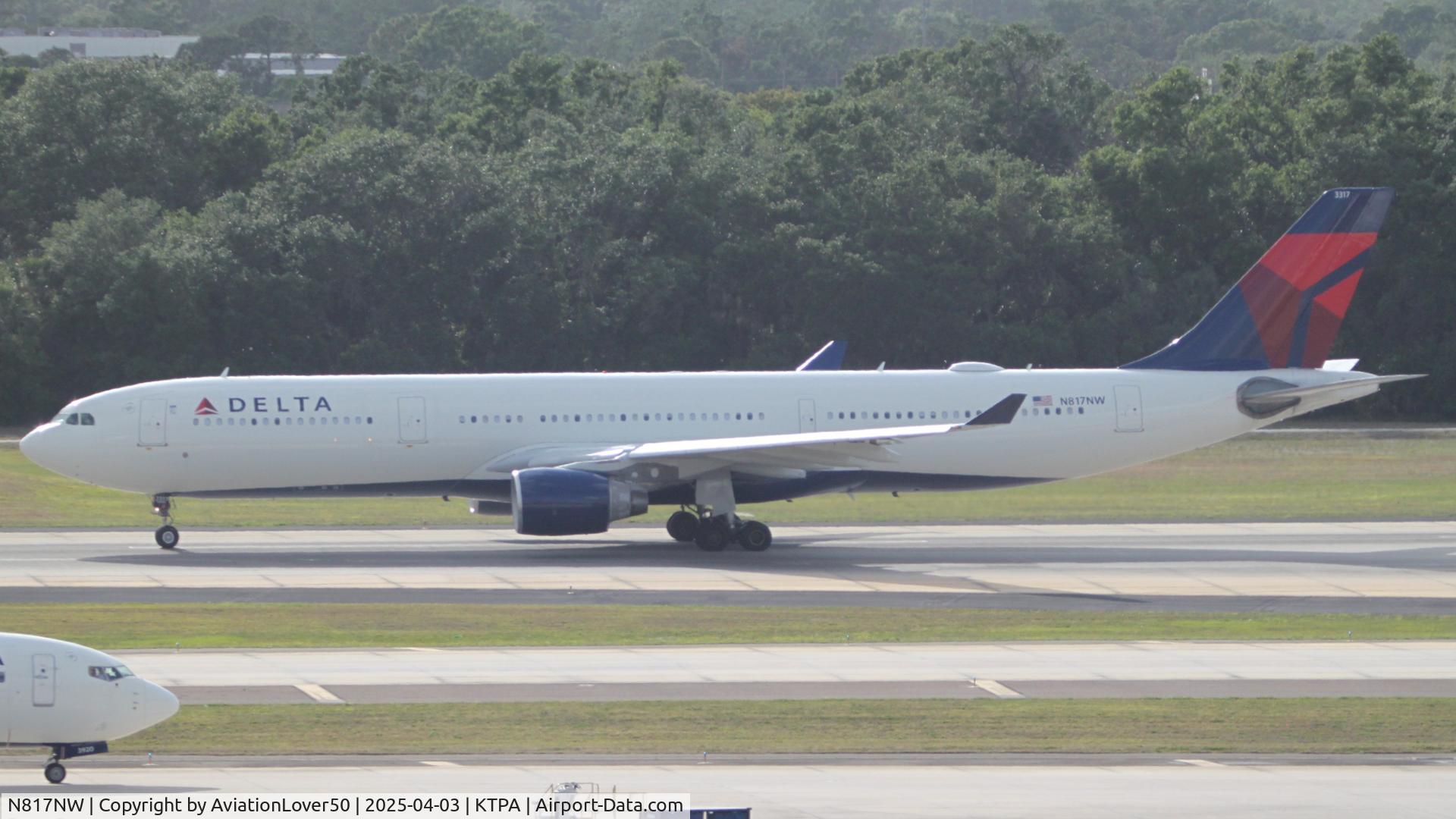 N817NW, 2007 Airbus A330-323 C/N 0843, Delta A333