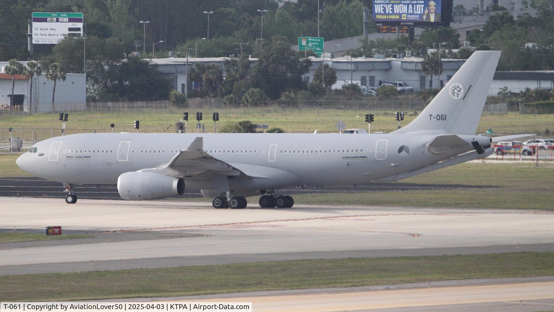 T-061, 2024 Airbus A330-243MRTT C/N 2030, NATO/RNAF A332MRTT