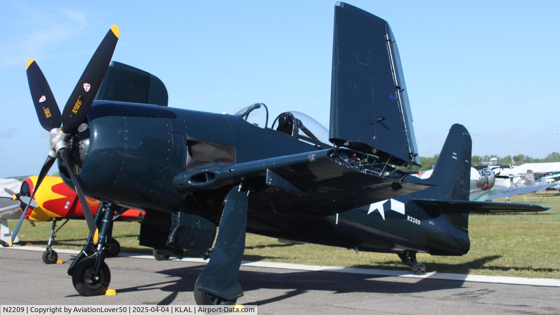 N2209, 1945 Grumman F8F-1B Bearcat C/N 122095, F8F-1B